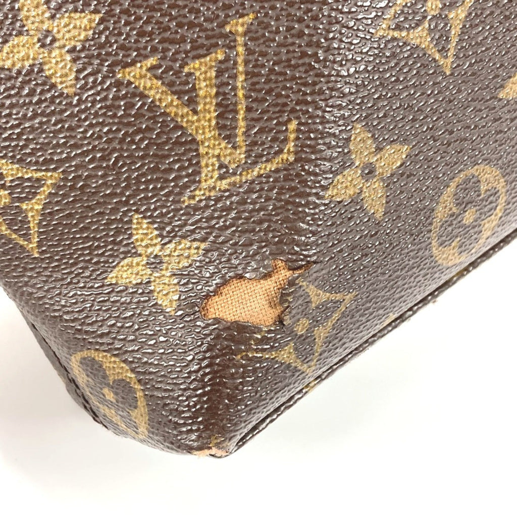 Louis Vuitton Black Brown Monogram Canvas Handbag