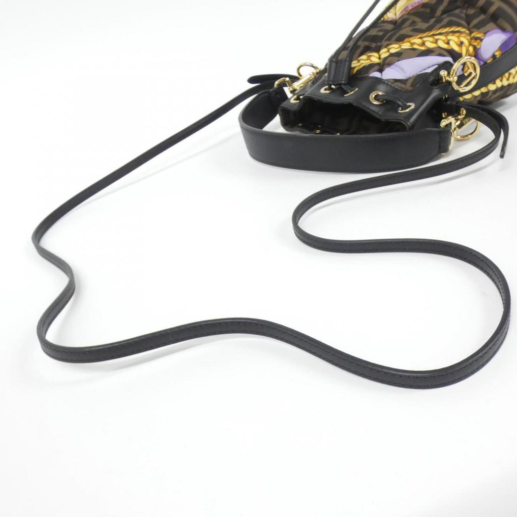 Fendi Brown Nylon Shoulder Bag