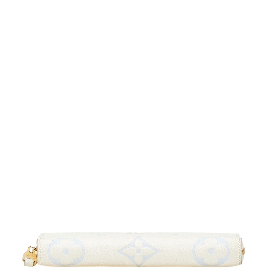 Louis Vuitton Blue White Leather Long Wallet