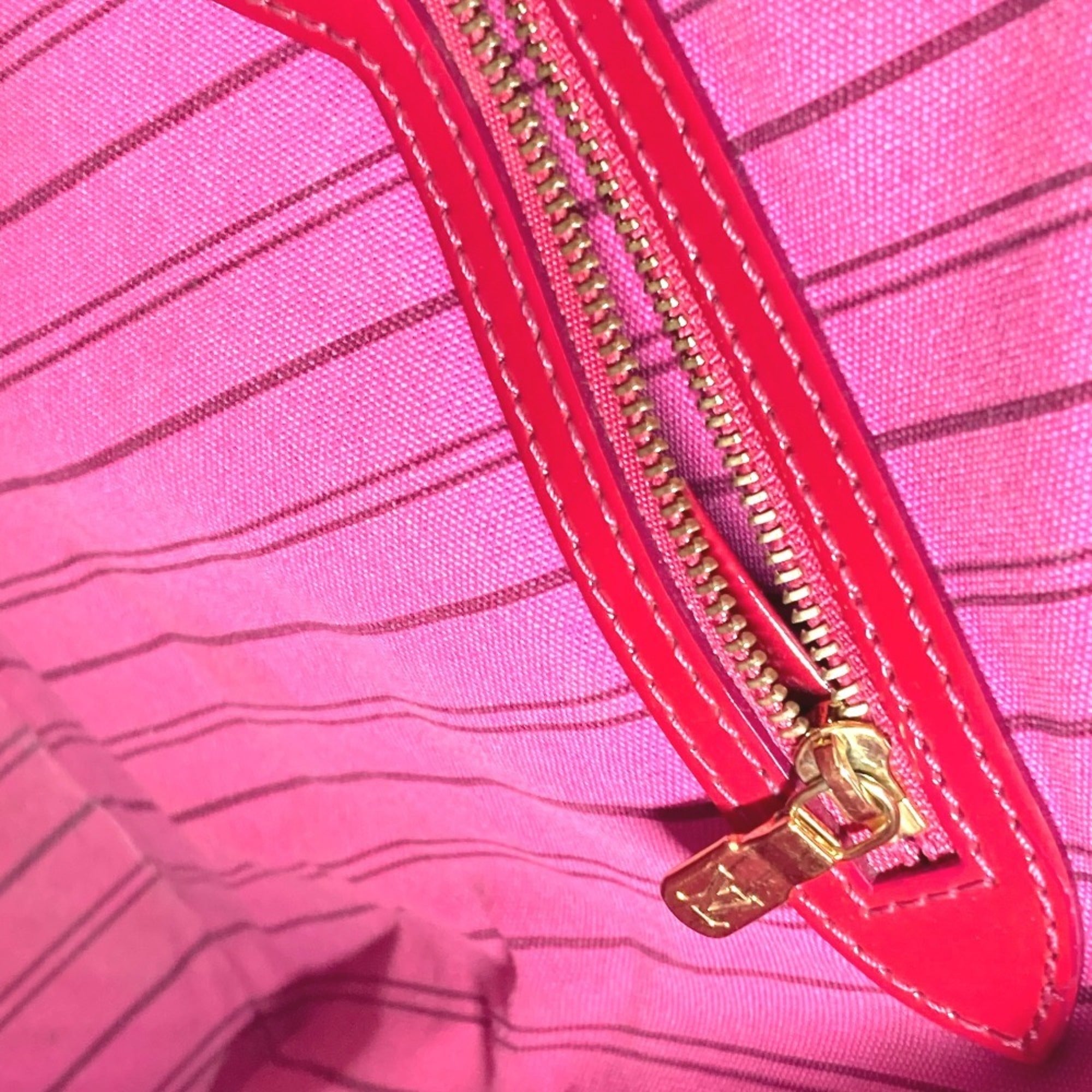 Louis Vuitton Pink Pvc Leather Shoulder Bag Tote Bag
