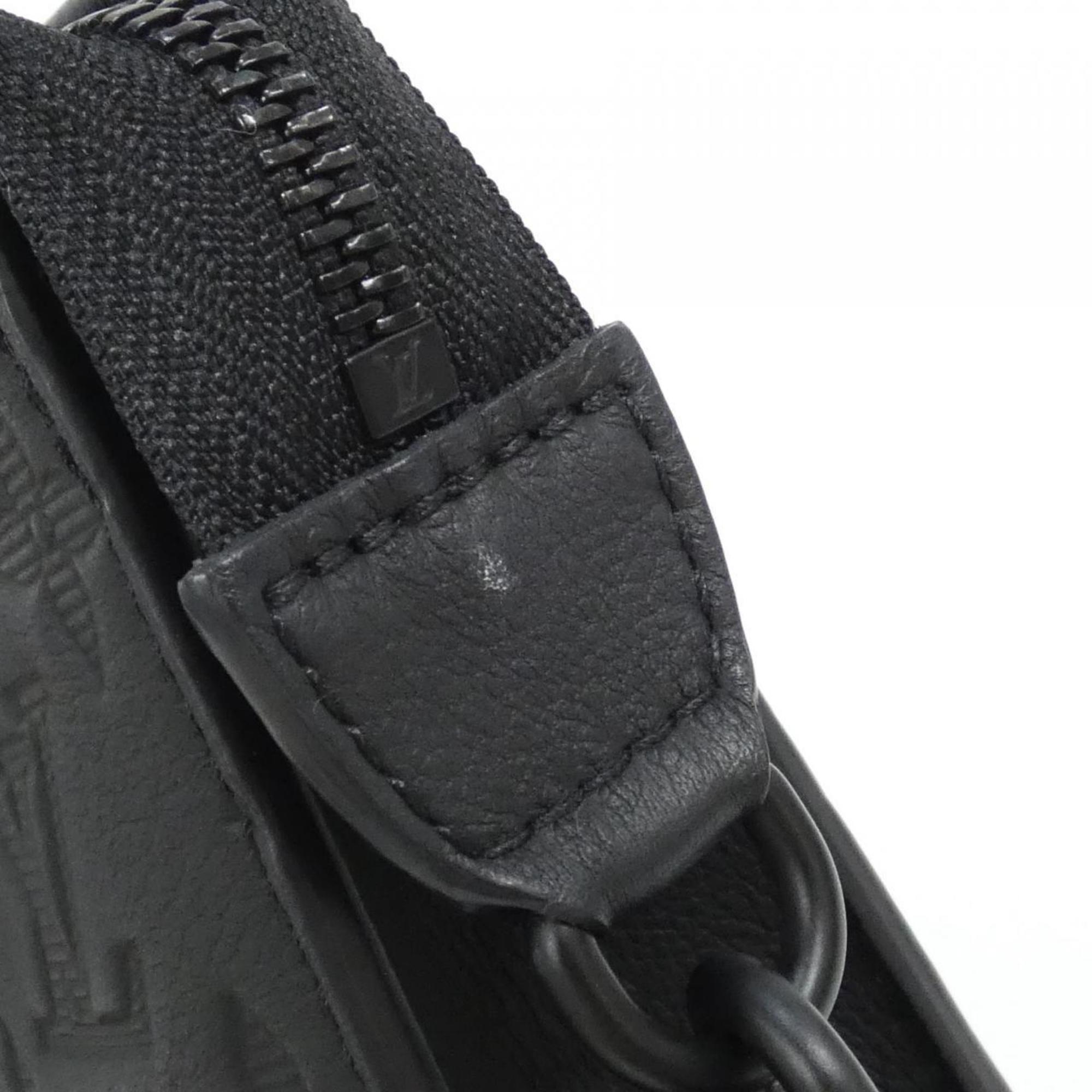 Louis Vuitton Black Leather Shoulder Bag