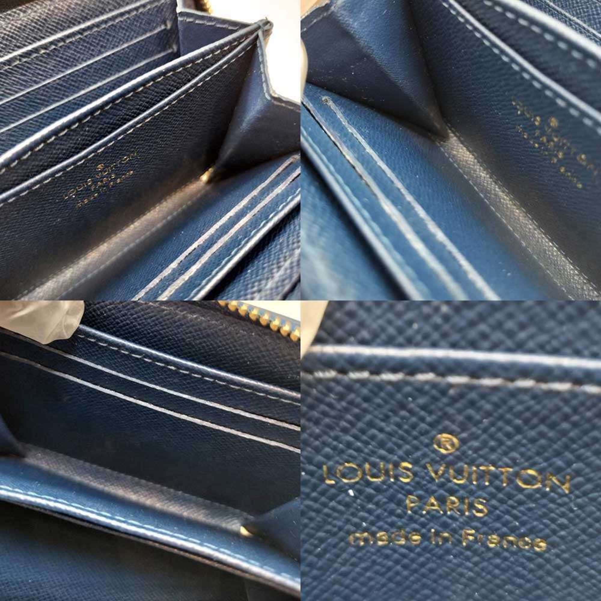 Louis Vuitton Monogram Blue Jacquard Denim Coin Purse/Coin Case