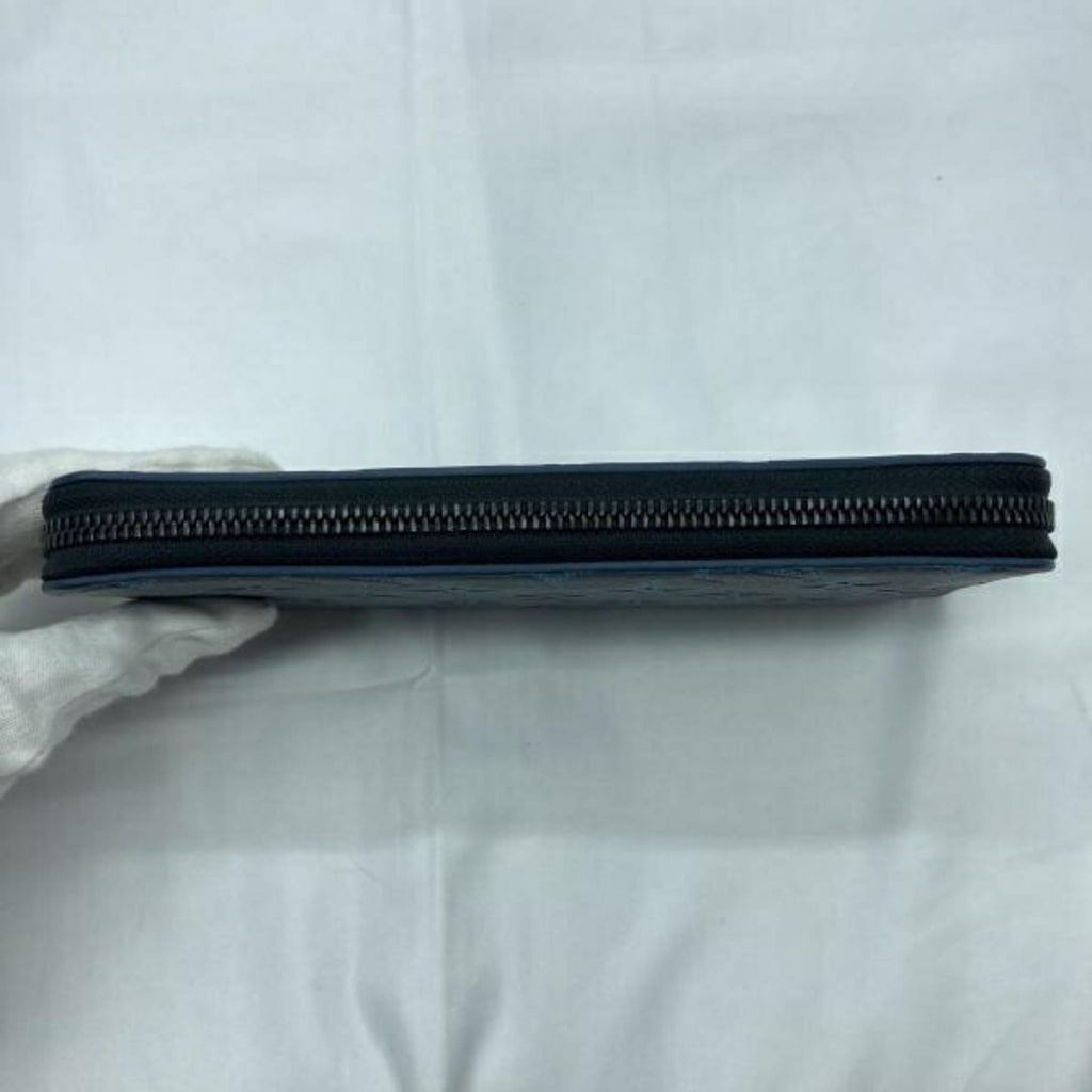 Louis Vuitton Monogram Shadow Blue Navy Monogram Shadow Long Wallet