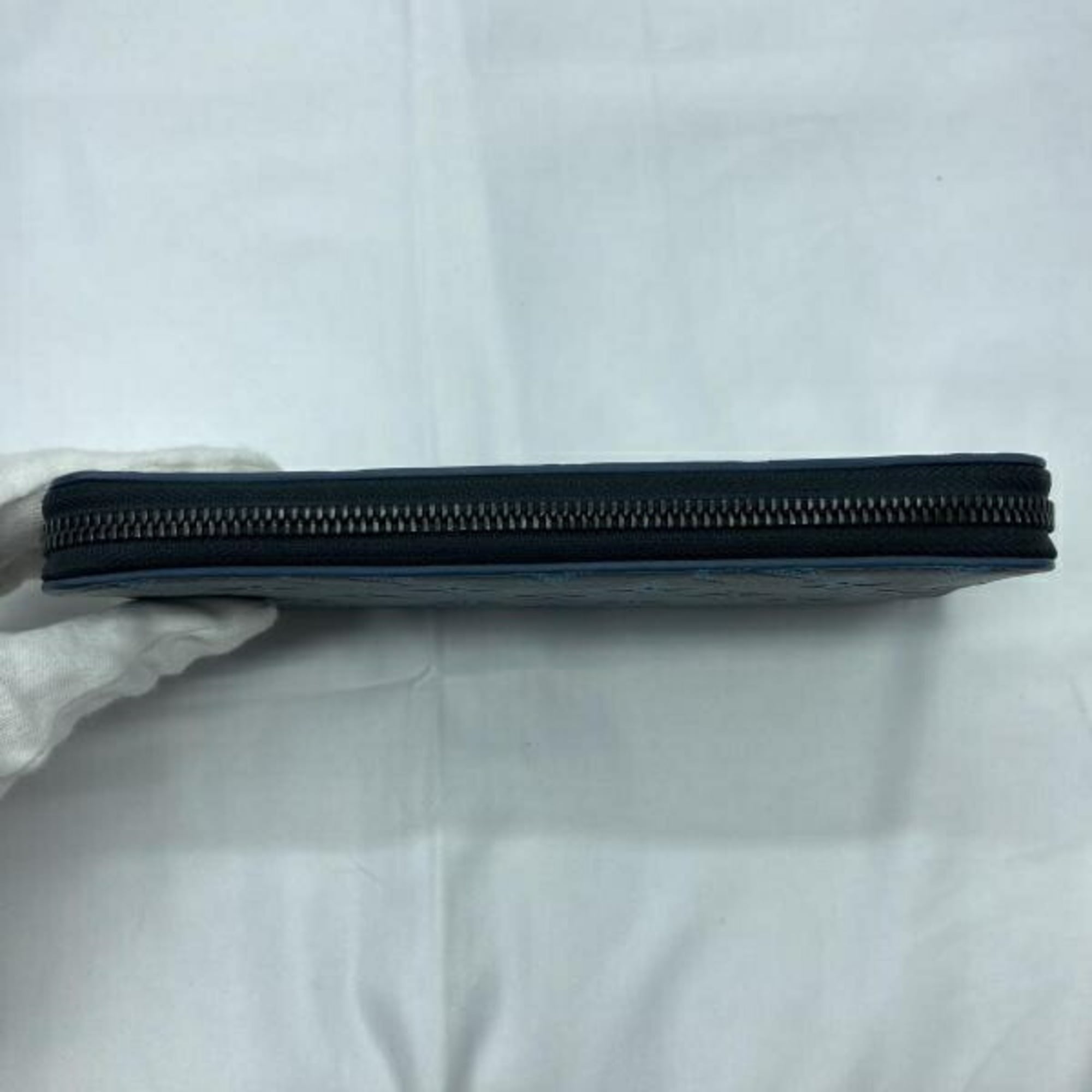 Louis Vuitton Monogram Shadow Blue Navy Monogram Shadow Long Wallet