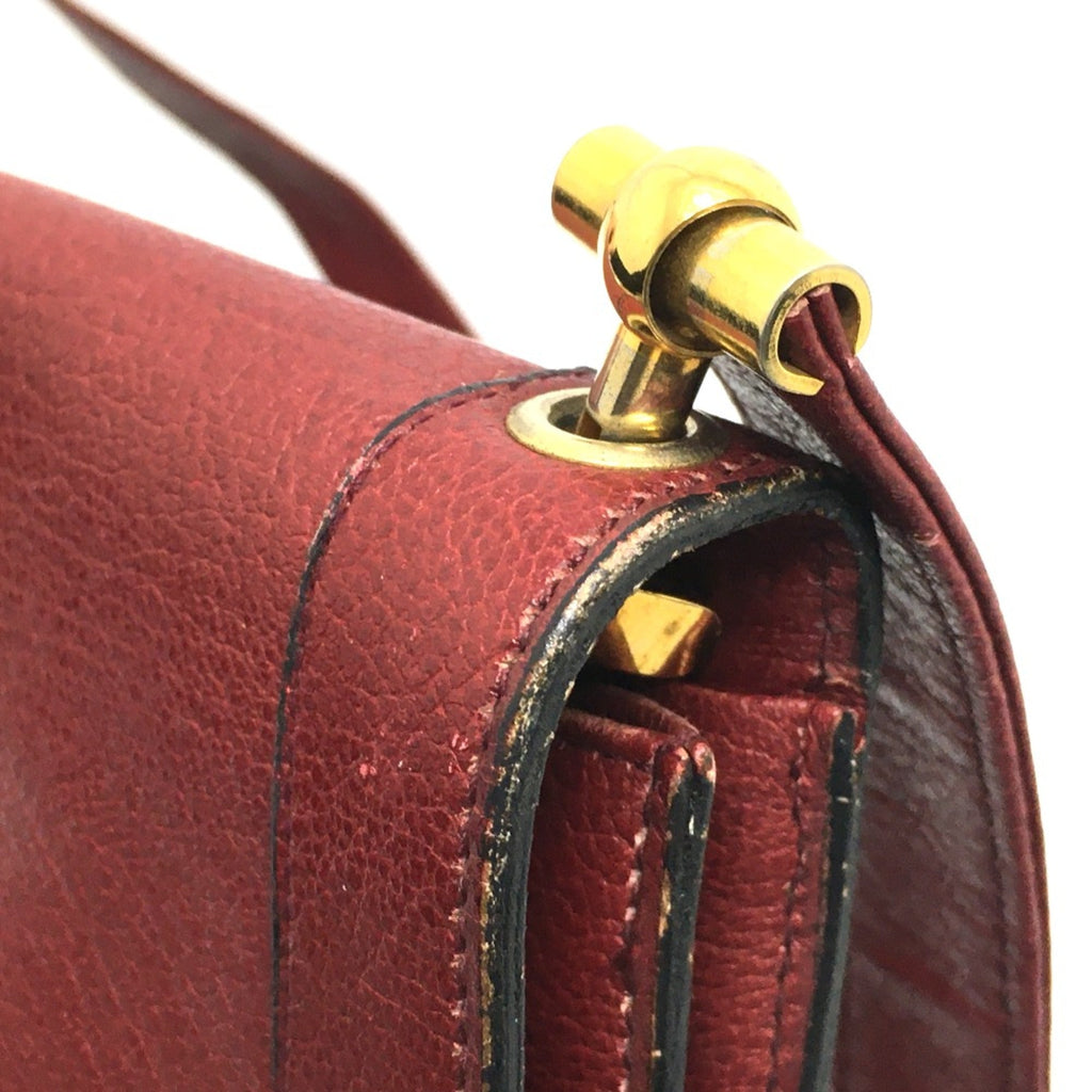 Christian Dior Red Leather Shoulder Bag (Pre-Owned)