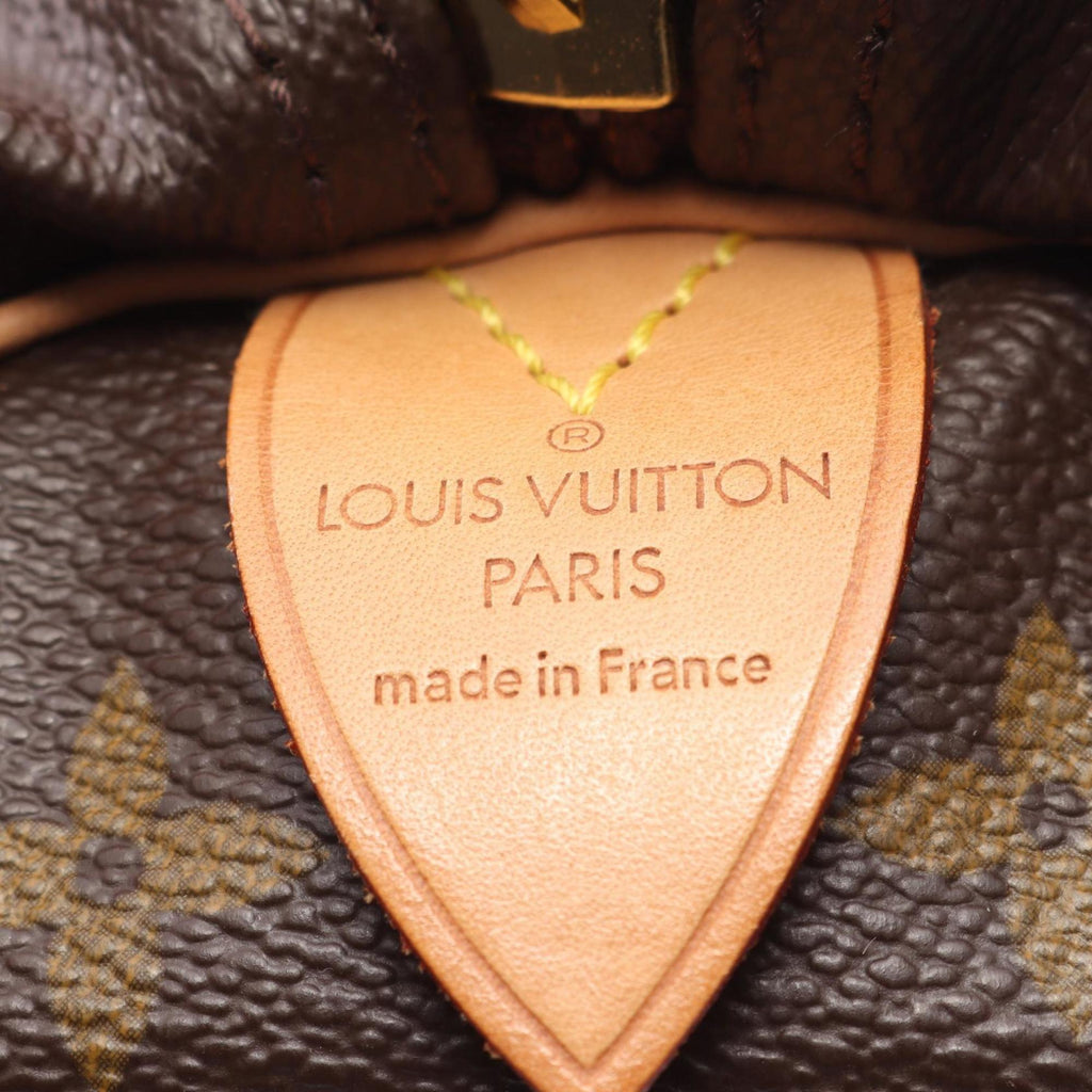 Louis Vuitton Brown Coated Canvas Leather Boston Bag
