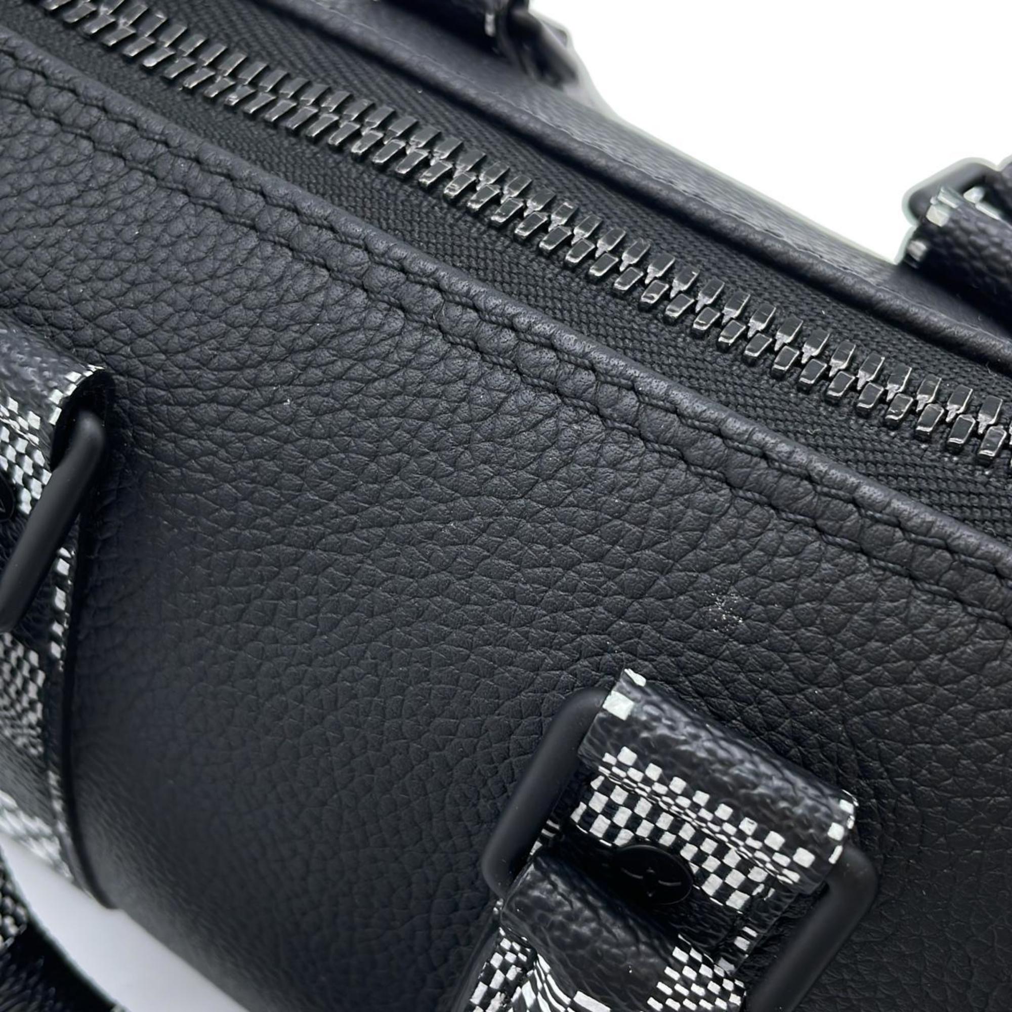 Louis Vuitton Black Leather Shoulder Bag