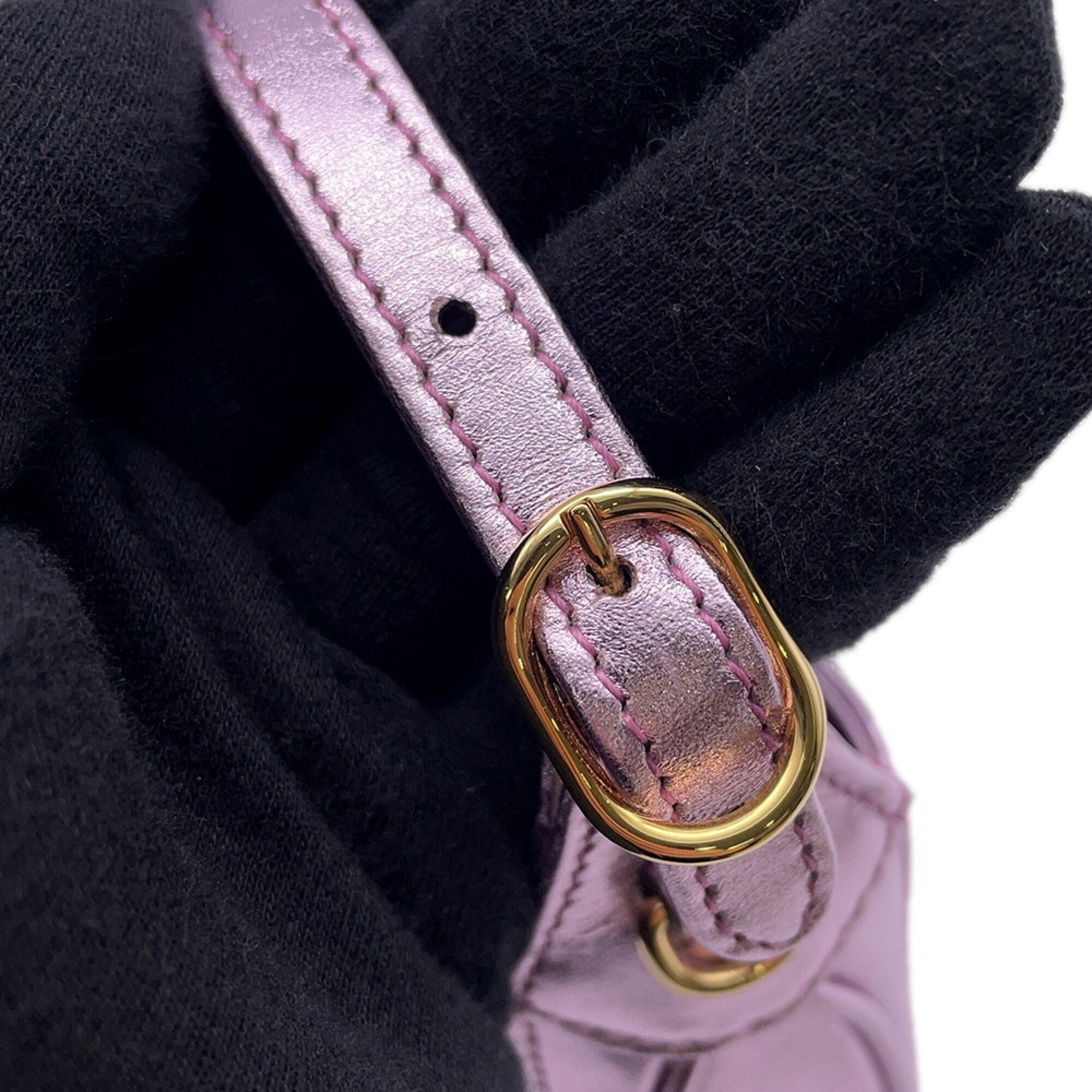 Gucci Metallic Pink Leather Handbag (Pre-Owned)