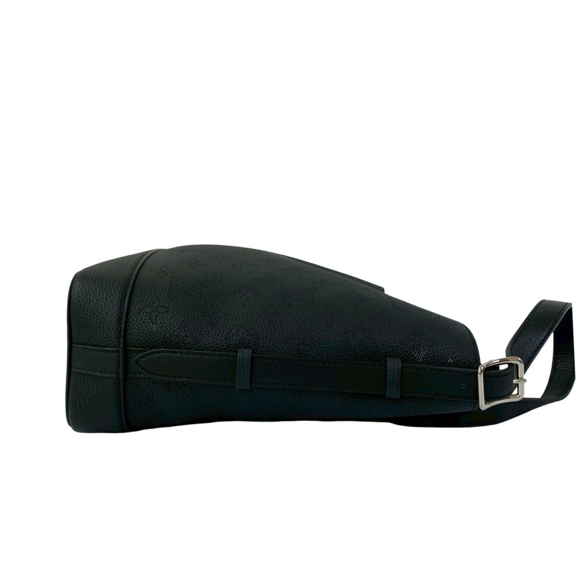 Louis Vuitton Black Leather Shoulder Bag