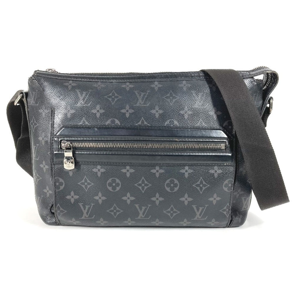 Louis Vuitton Black Monogram Eclipse Canvas Messenger Bag Shoulder Bag