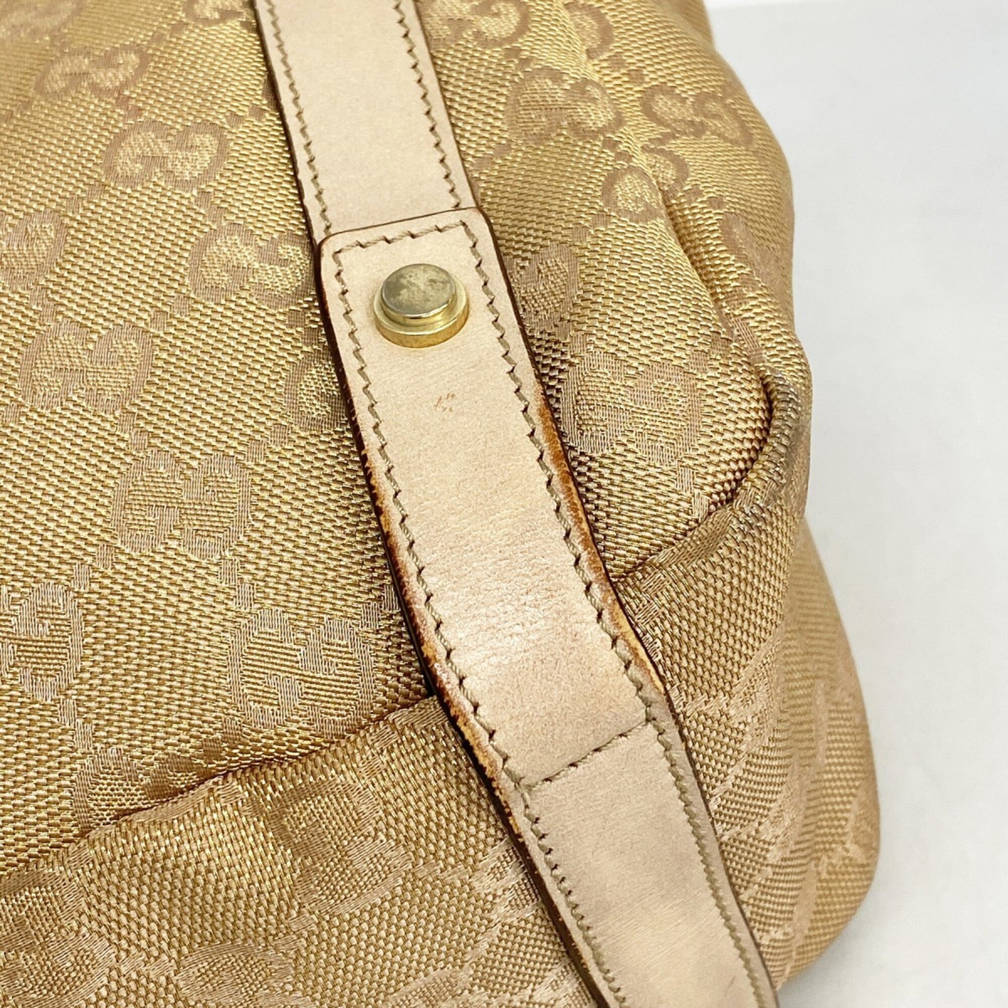 Gucci Beige Canvas Tote Bag (Pre-Owned)