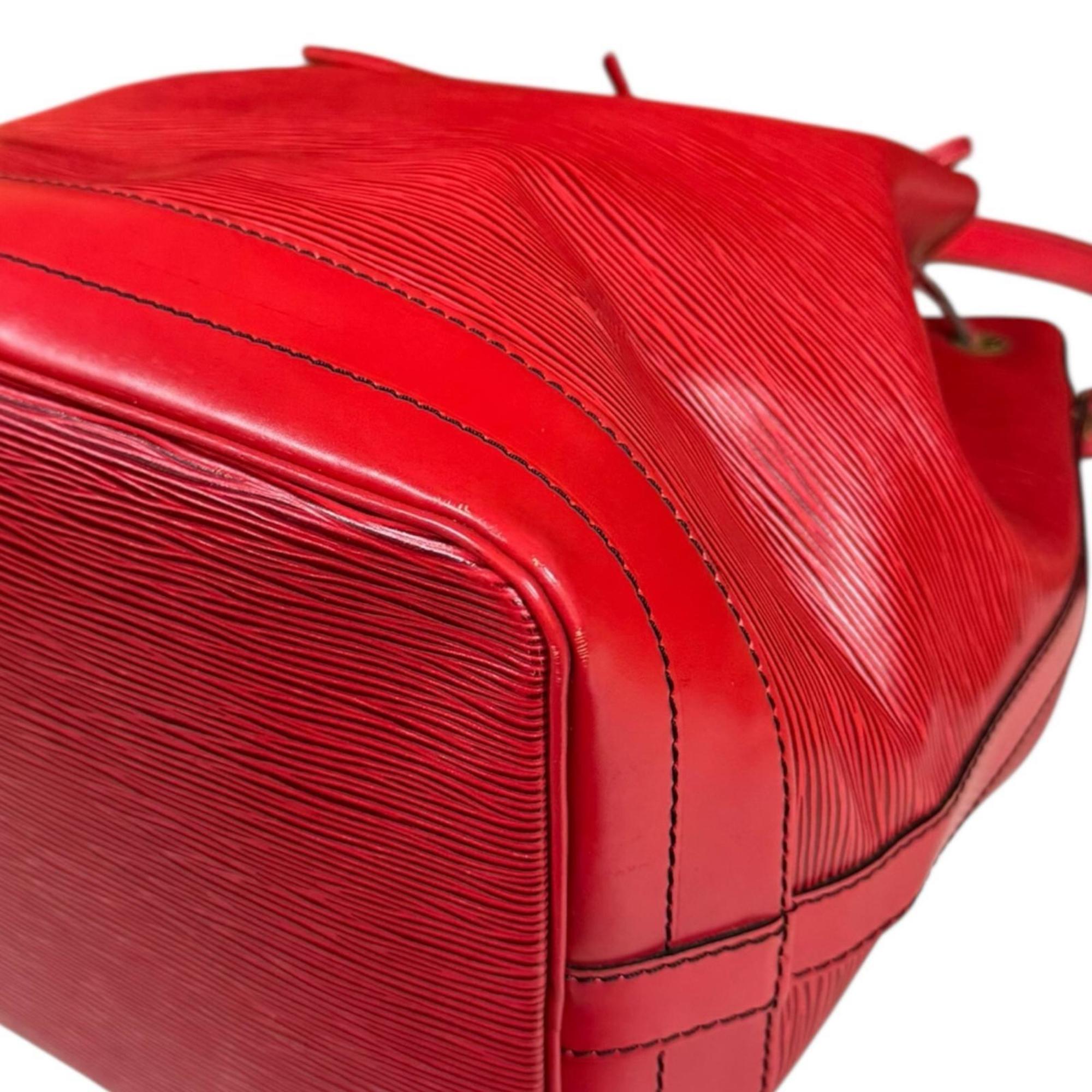 Louis Vuitton Castilian Red Red Color Epi Leather Shoulder Bag