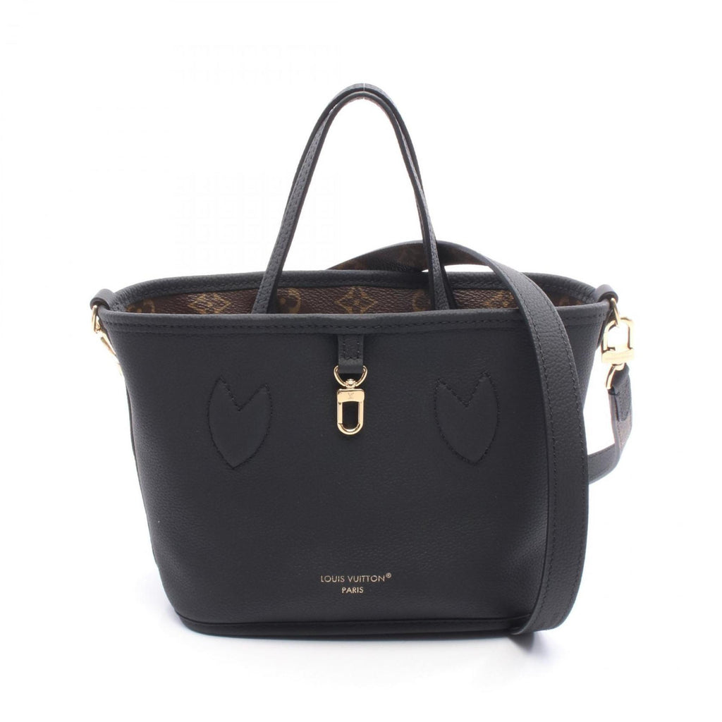Louis Vuitton Black Brown Coated Canvas Monogram Pvc Leather Tote Bag