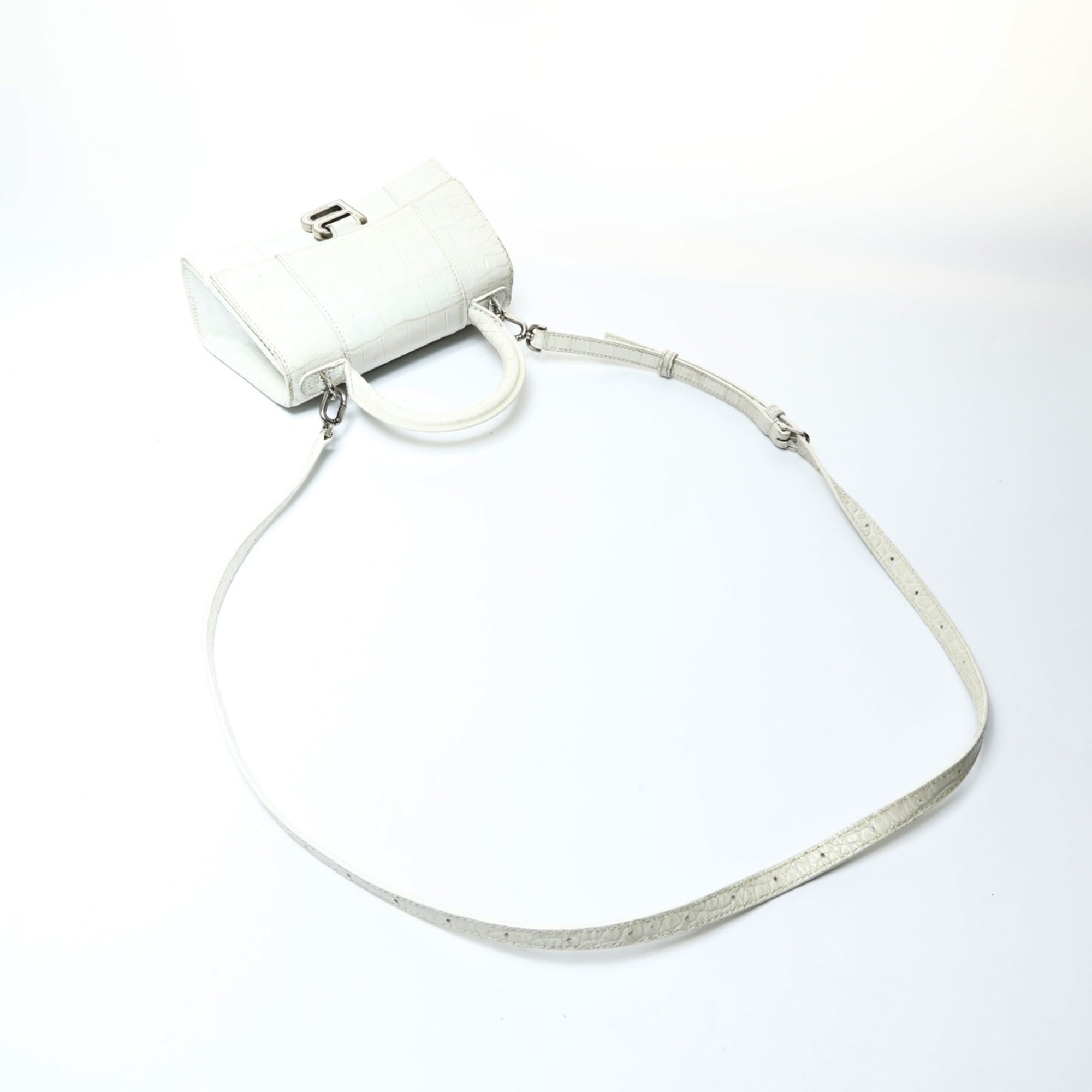 Balenciaga White Leather Shoulder