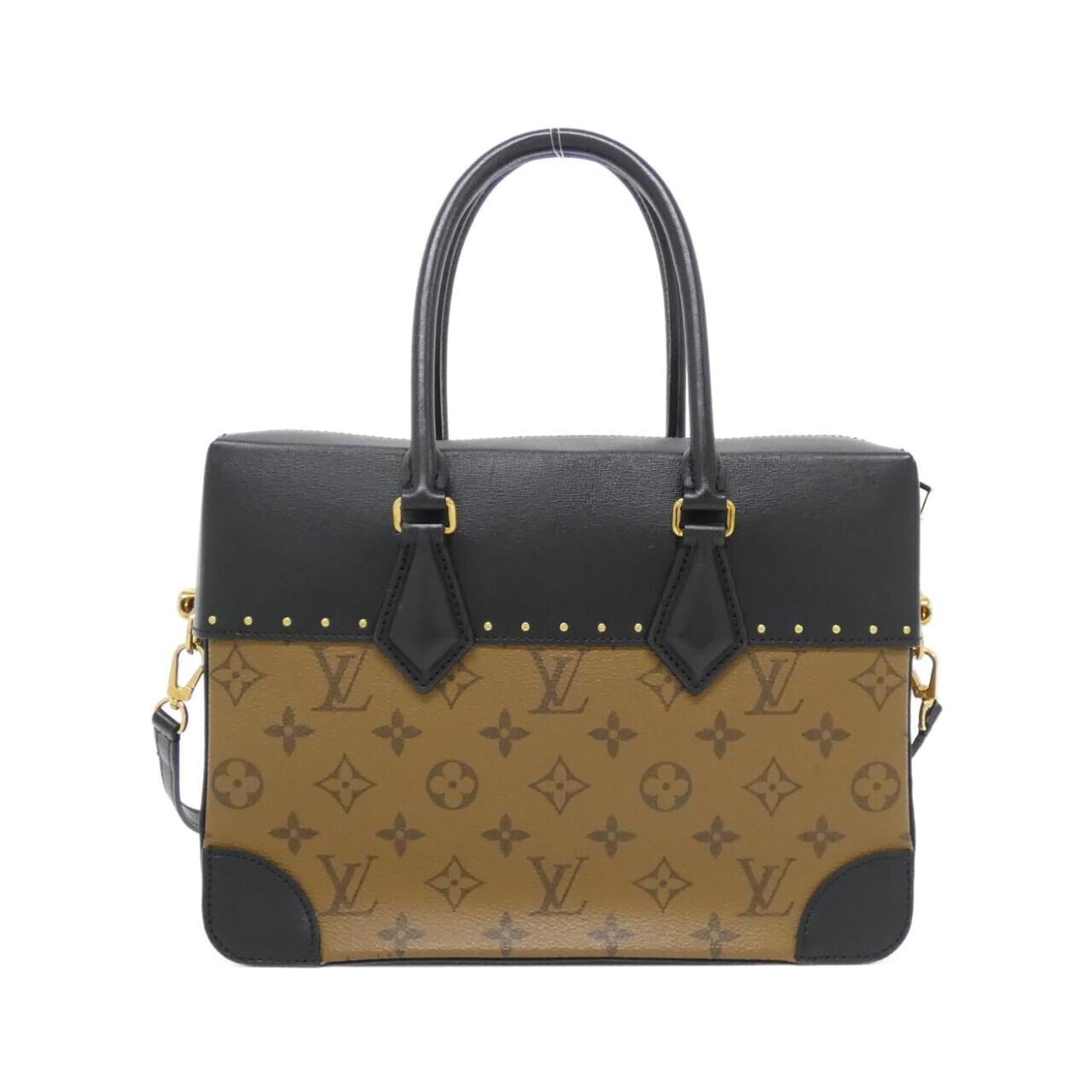 Louis Vuitton Brown Coated Canvas Handbag