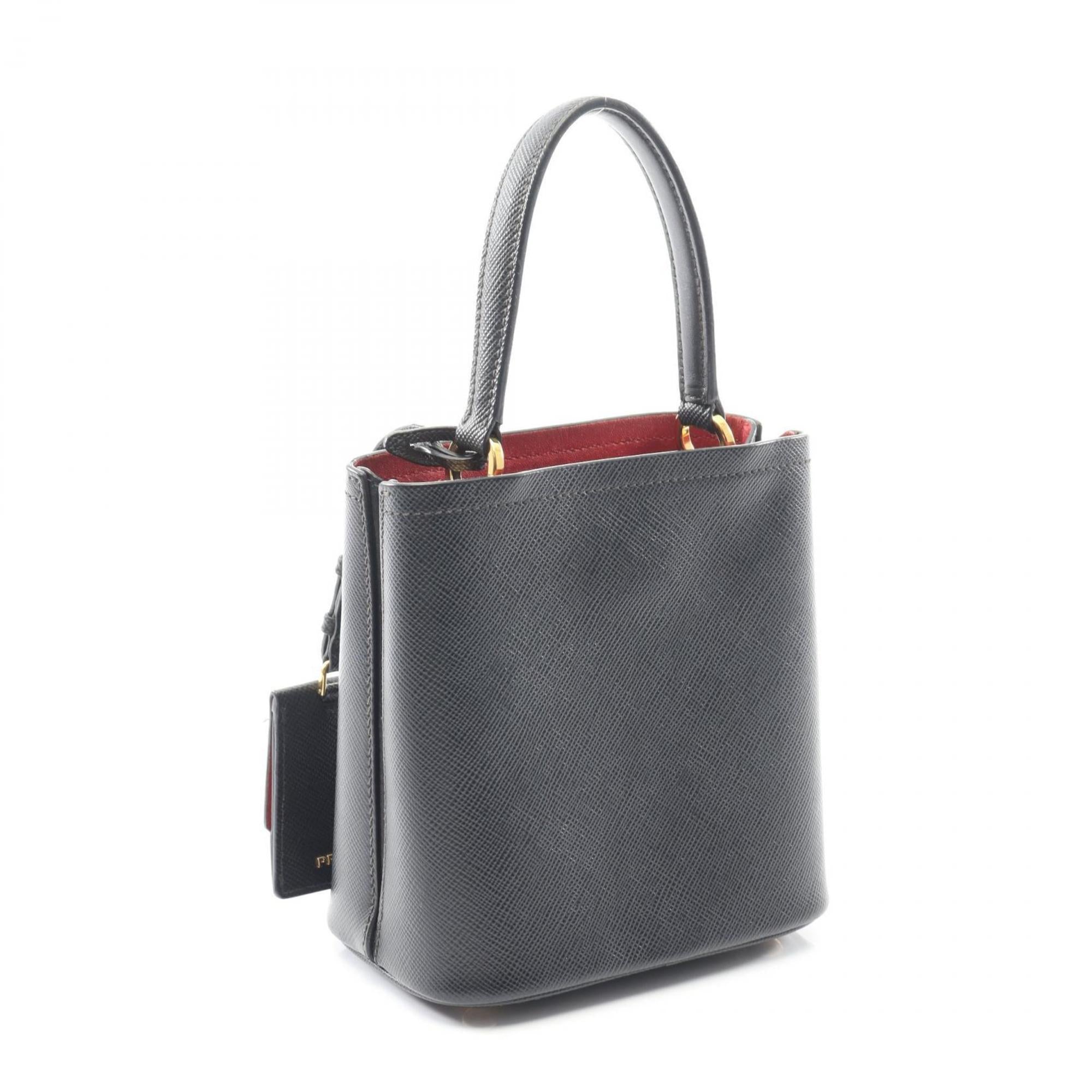 Prada Saffiano Black Leather Handbag