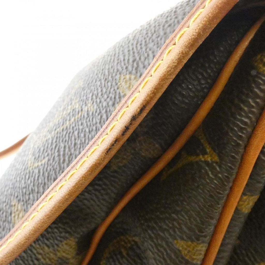 Louis Vuitton Brown Coated Canvas Shoulder Bag