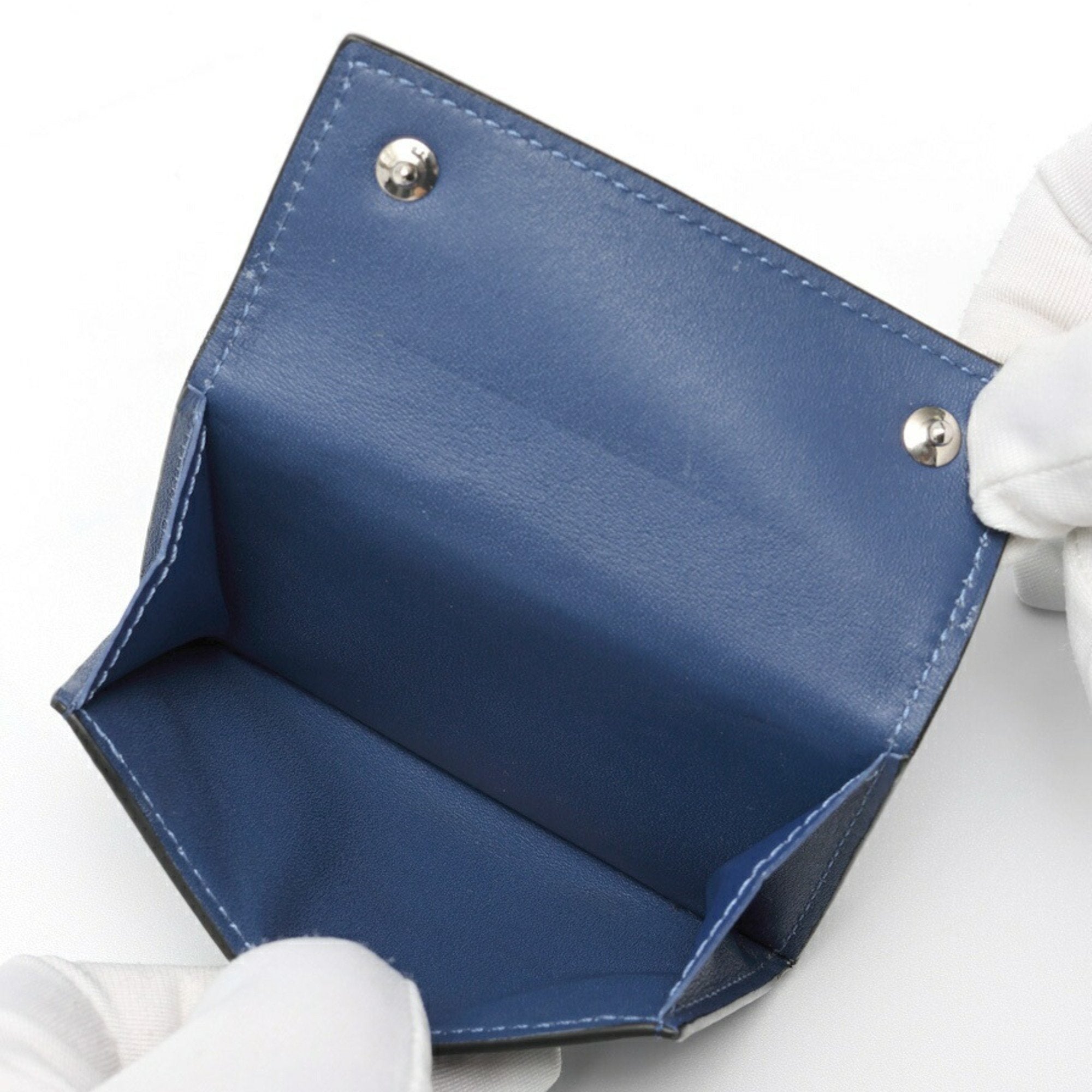 Louis Vuitton Blue Taigarama Wallet (Tri-Fold)