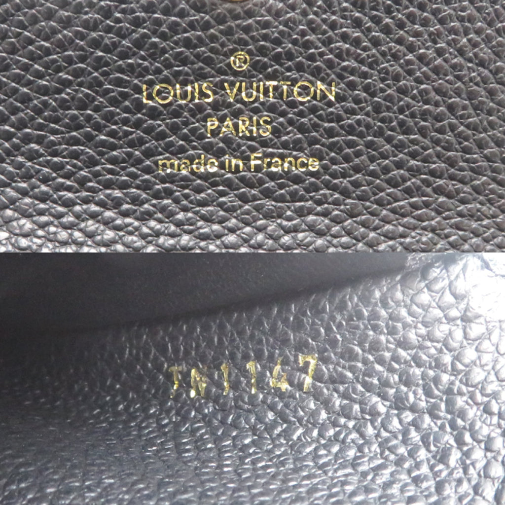 Louis Vuitton Black Noir Monogram Empreinte Wallet (Tri-Fold)