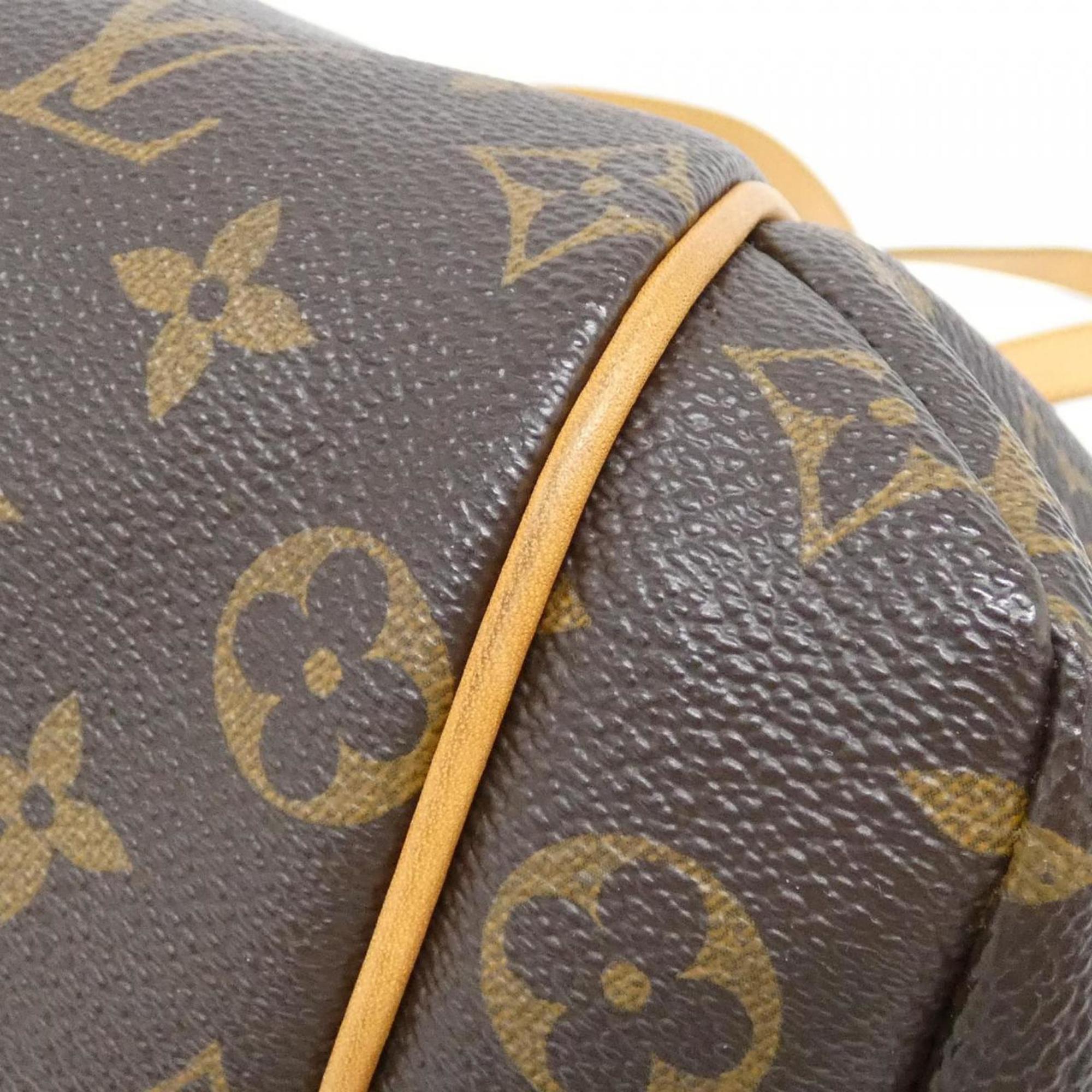Louis Vuitton Brown Coated Canvas Handbag