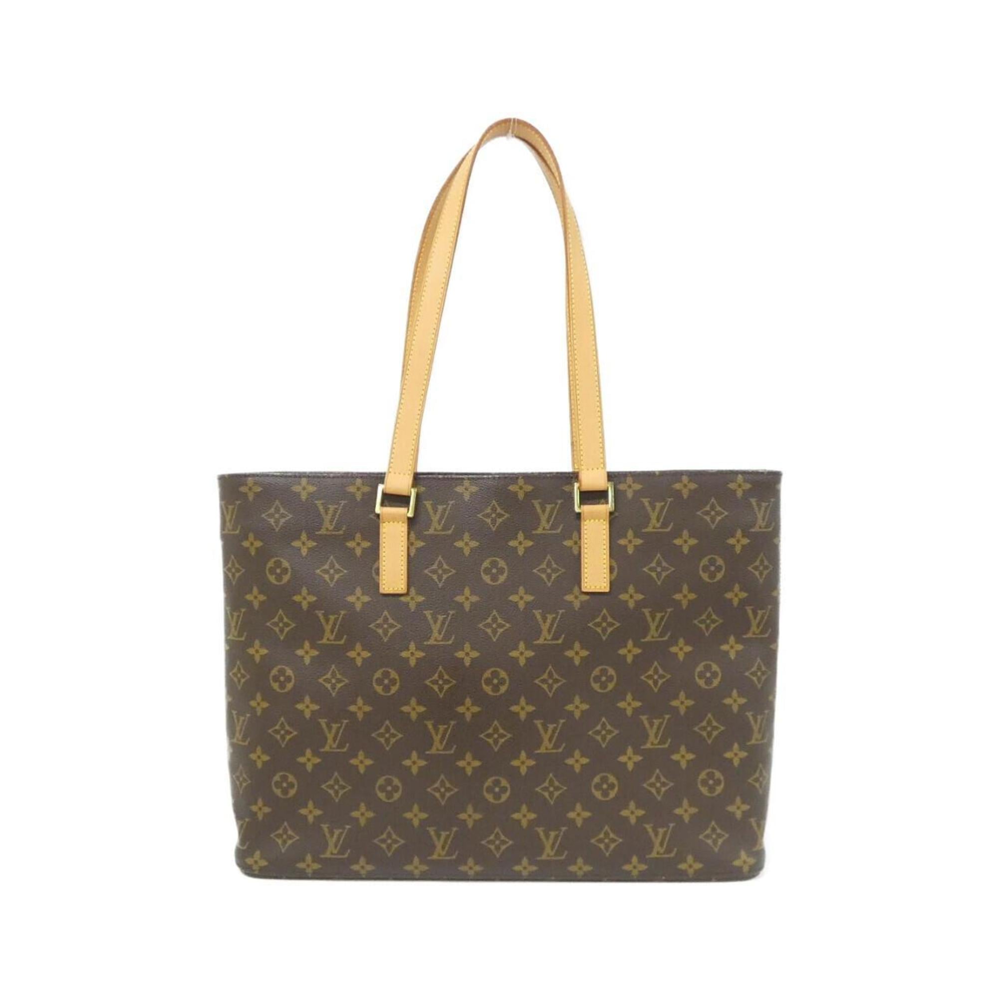 Louis Vuitton Brown Coated Canvas Handbag