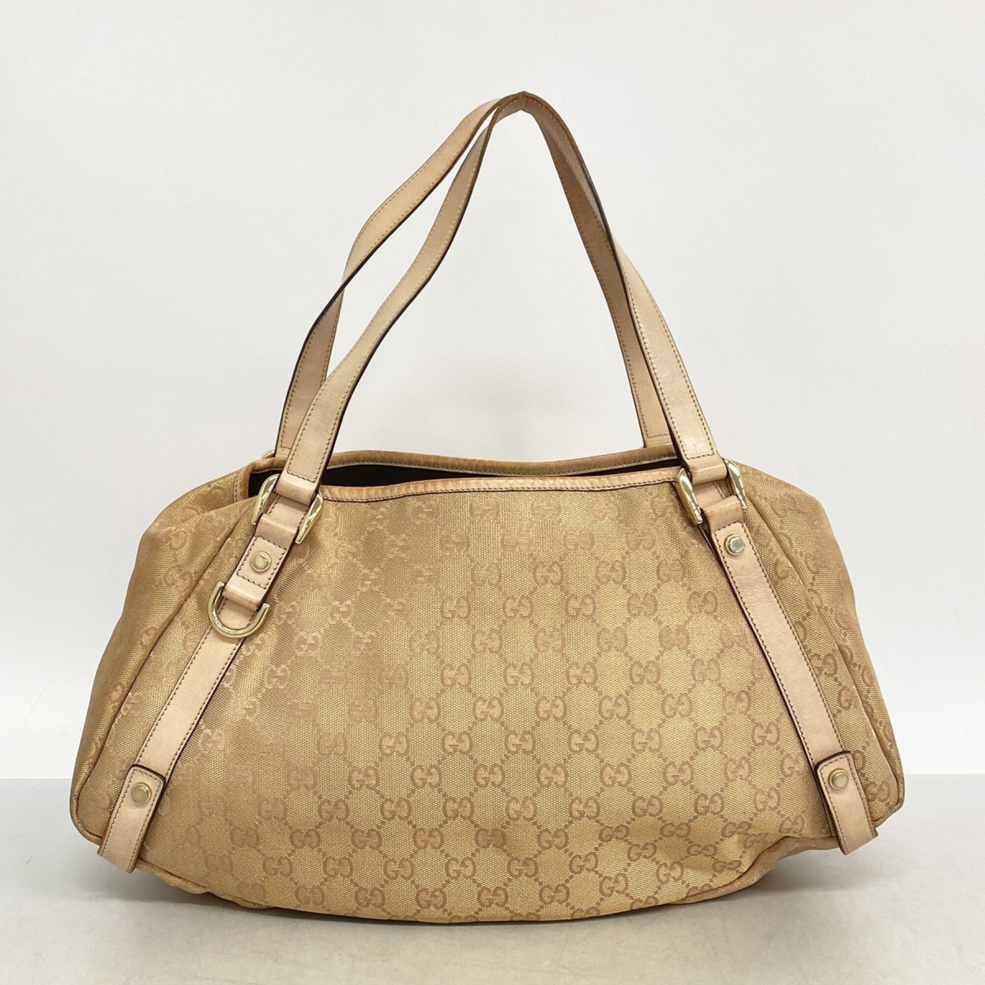 Gucci Beige Canvas Tote Bag (Pre-Owned)