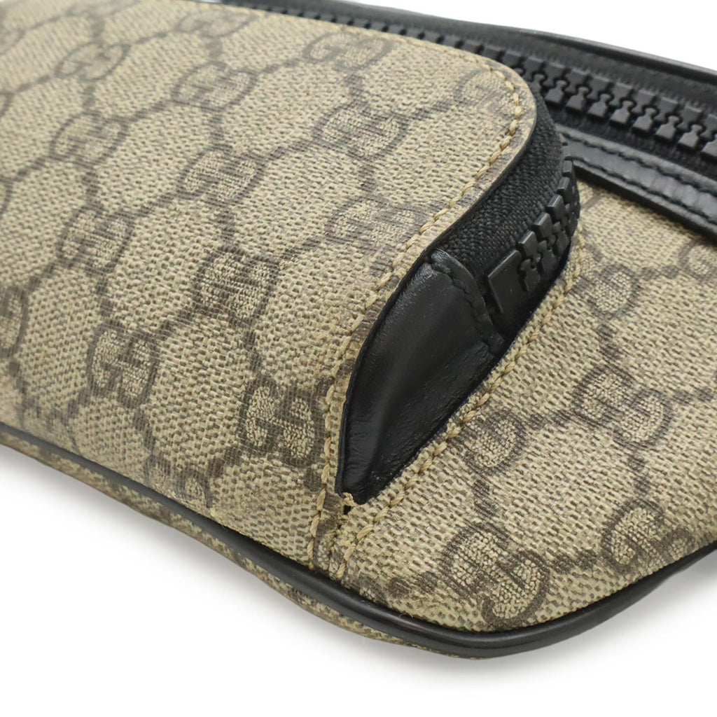 Gucci Beige Black Gg Supreme Sling Bag (Pre-Owned)