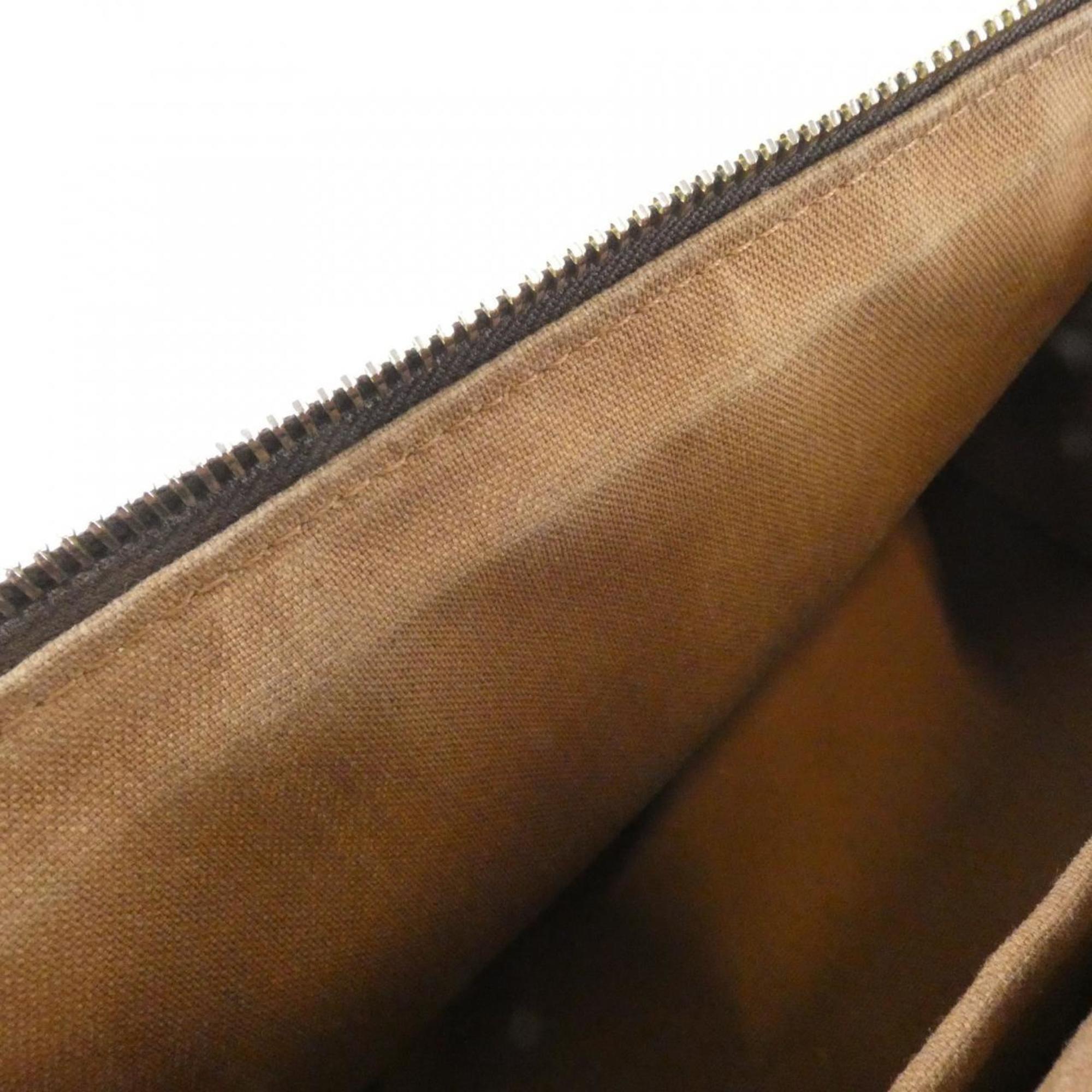 Louis Vuitton Marron Coated Canvas Handbag