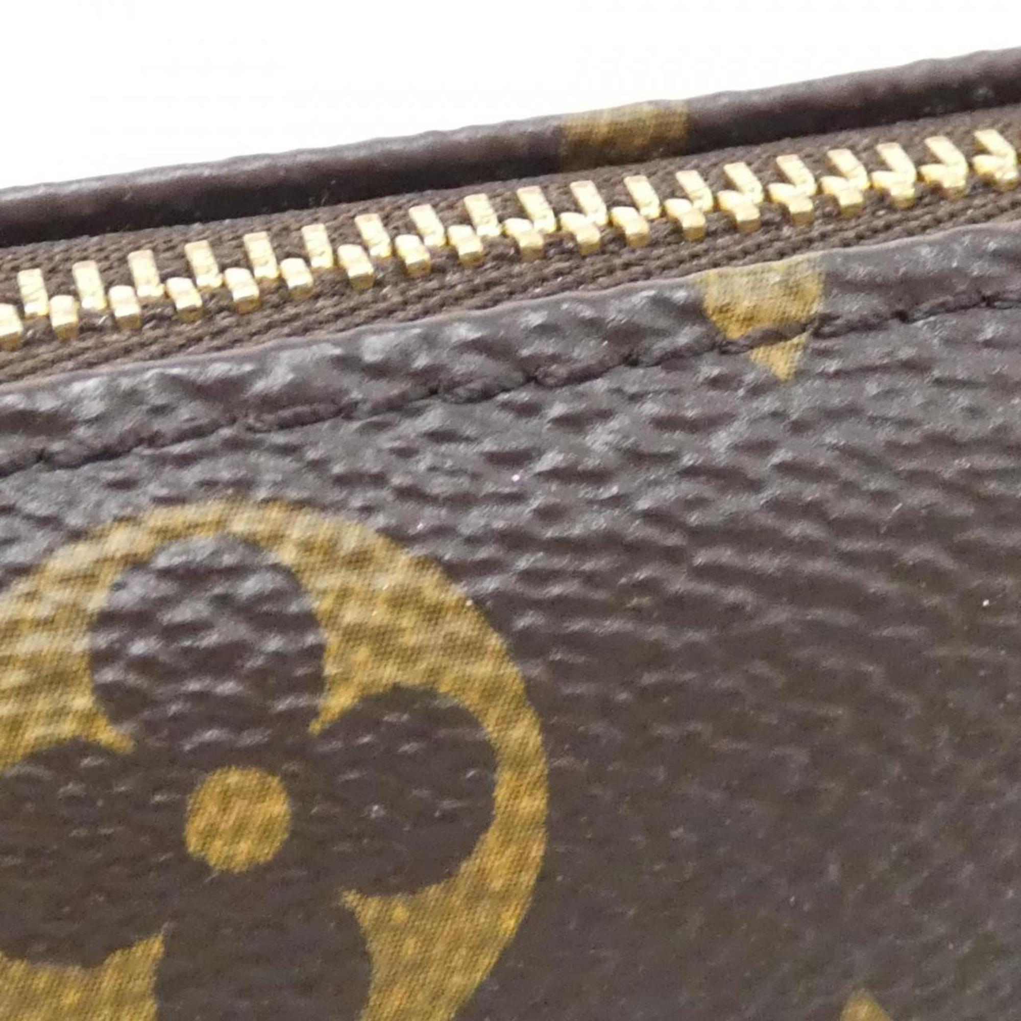 Louis Vuitton Marron Monogram Monogram Coated Canvas Pochette Pouch