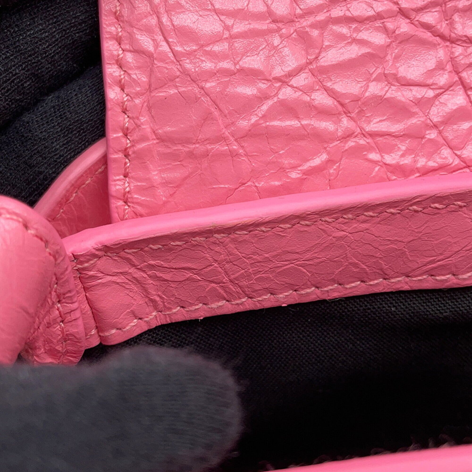 Balenciaga Pink Leather Handbag Shoulder