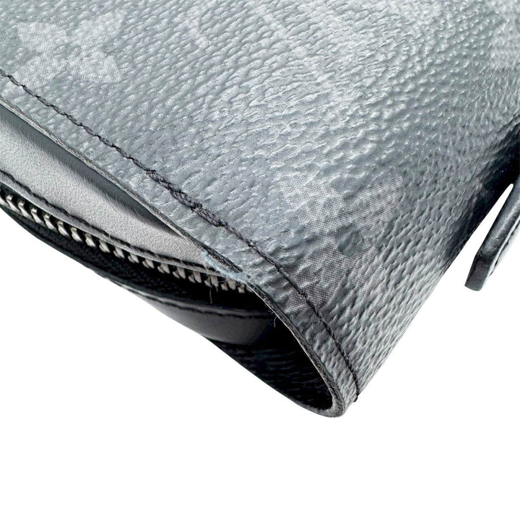 Louis Vuitton Black Gray Monogram Eclipse Monogram Eclipse Long Wallet