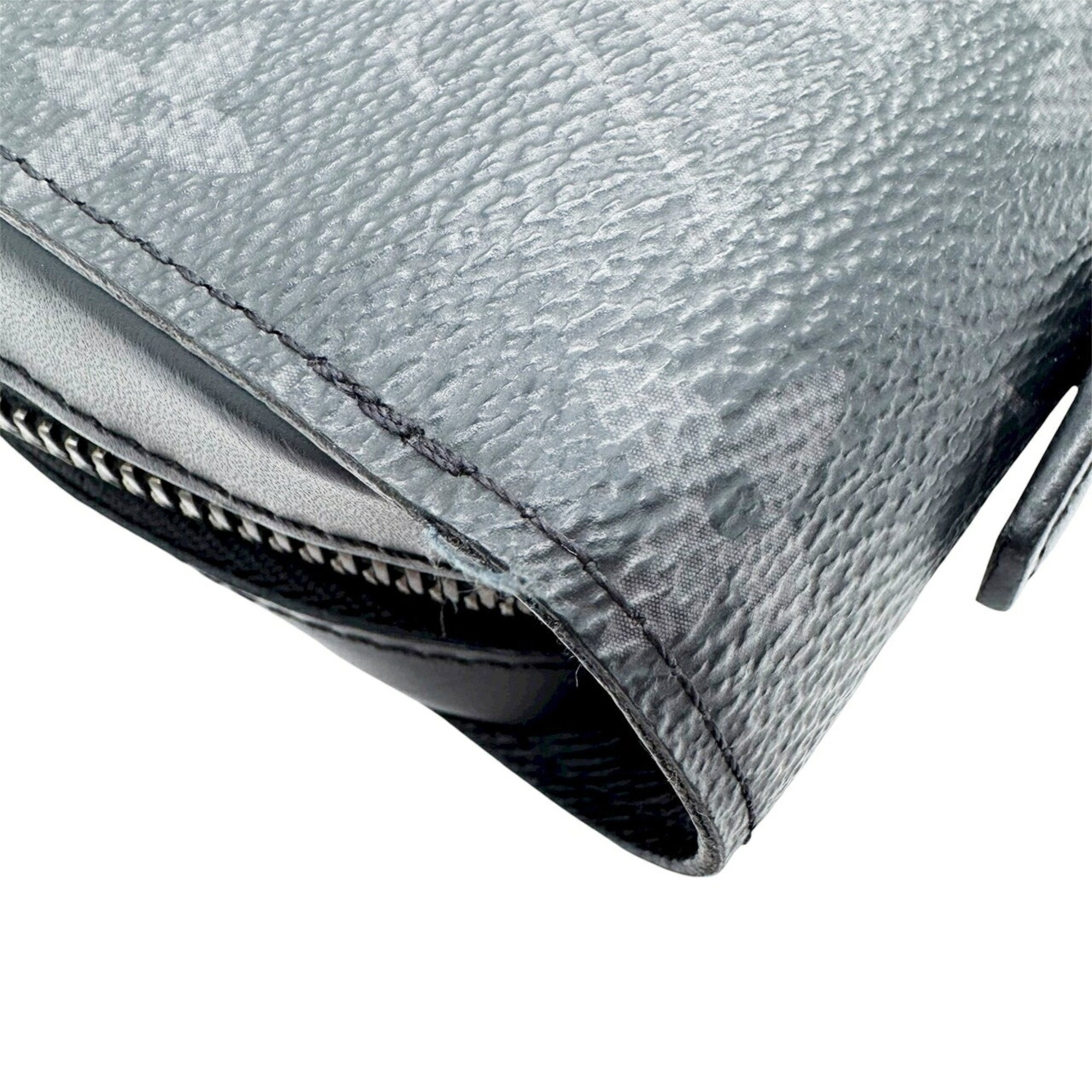 Louis Vuitton Black Gray Monogram Eclipse Monogram Eclipse Long Wallet