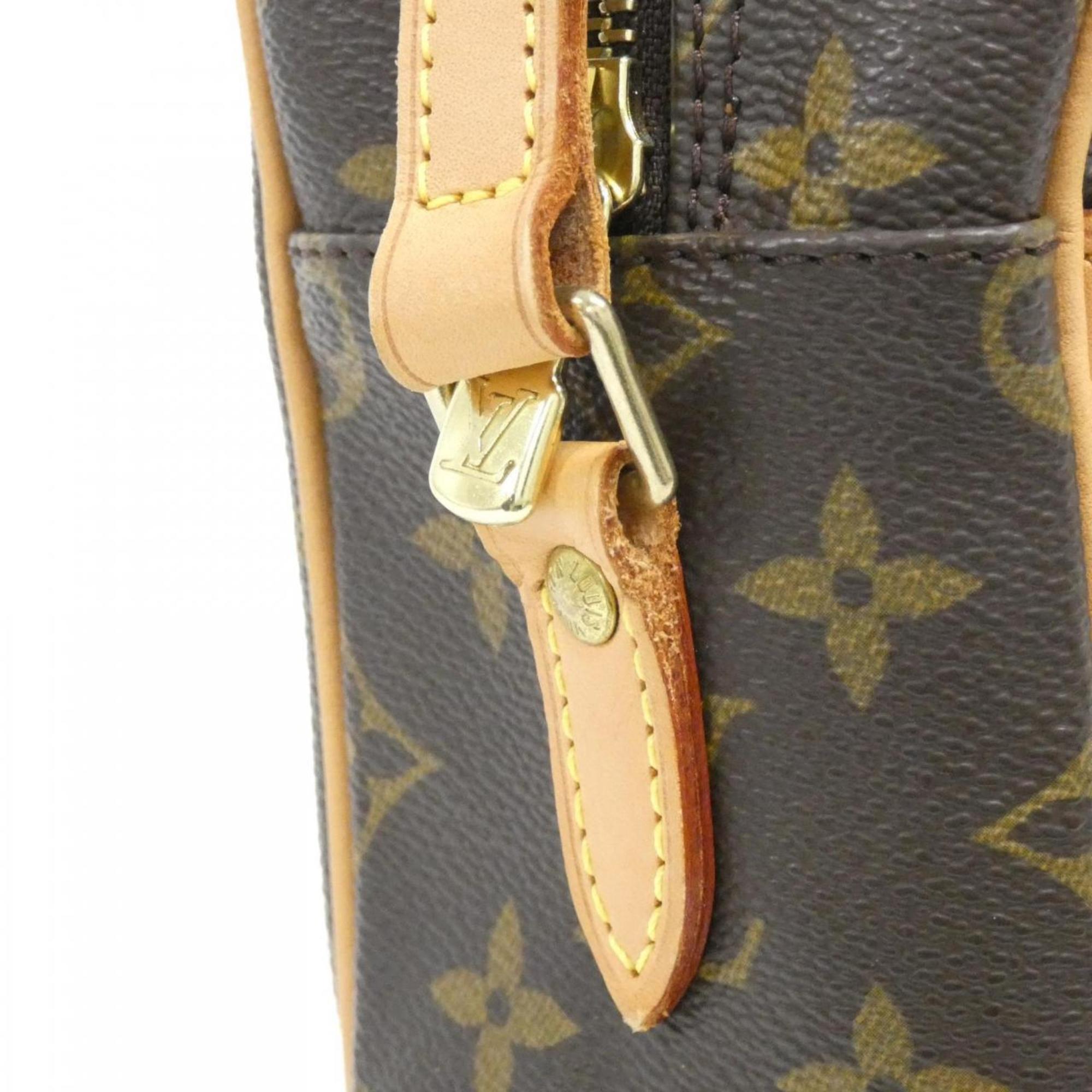 Louis Vuitton Brown Coated Canvas Shoulder Bag