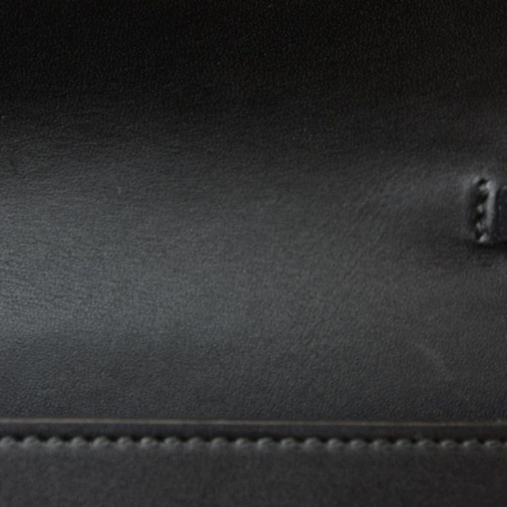 Gucci Black Leather Clutch Bag Shoulder Bag (Pre-Owned)