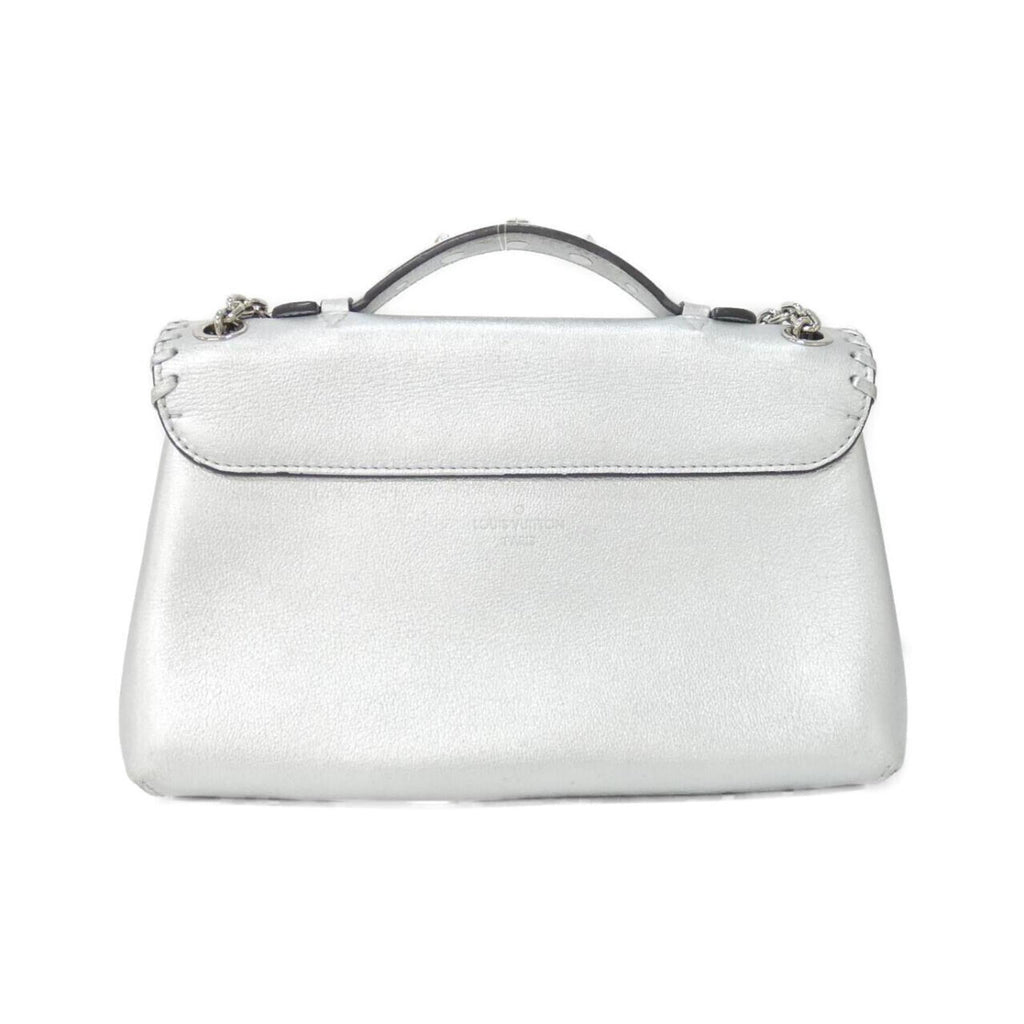 Louis Vuitton Silver Leather Handbag Shoulder Bag