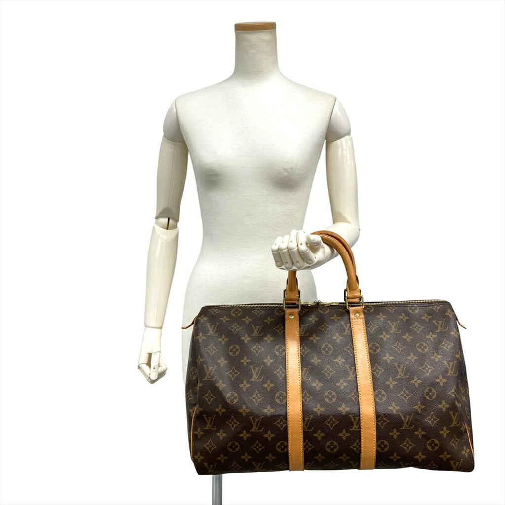 Louis Vuitton Brown Monogram Canvas Boston Bag