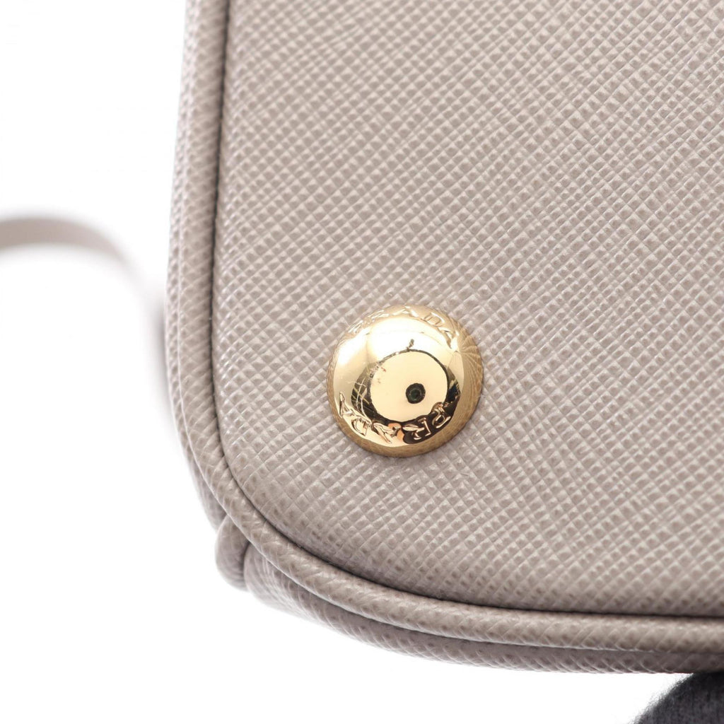 Prada Gray Leather Handbag