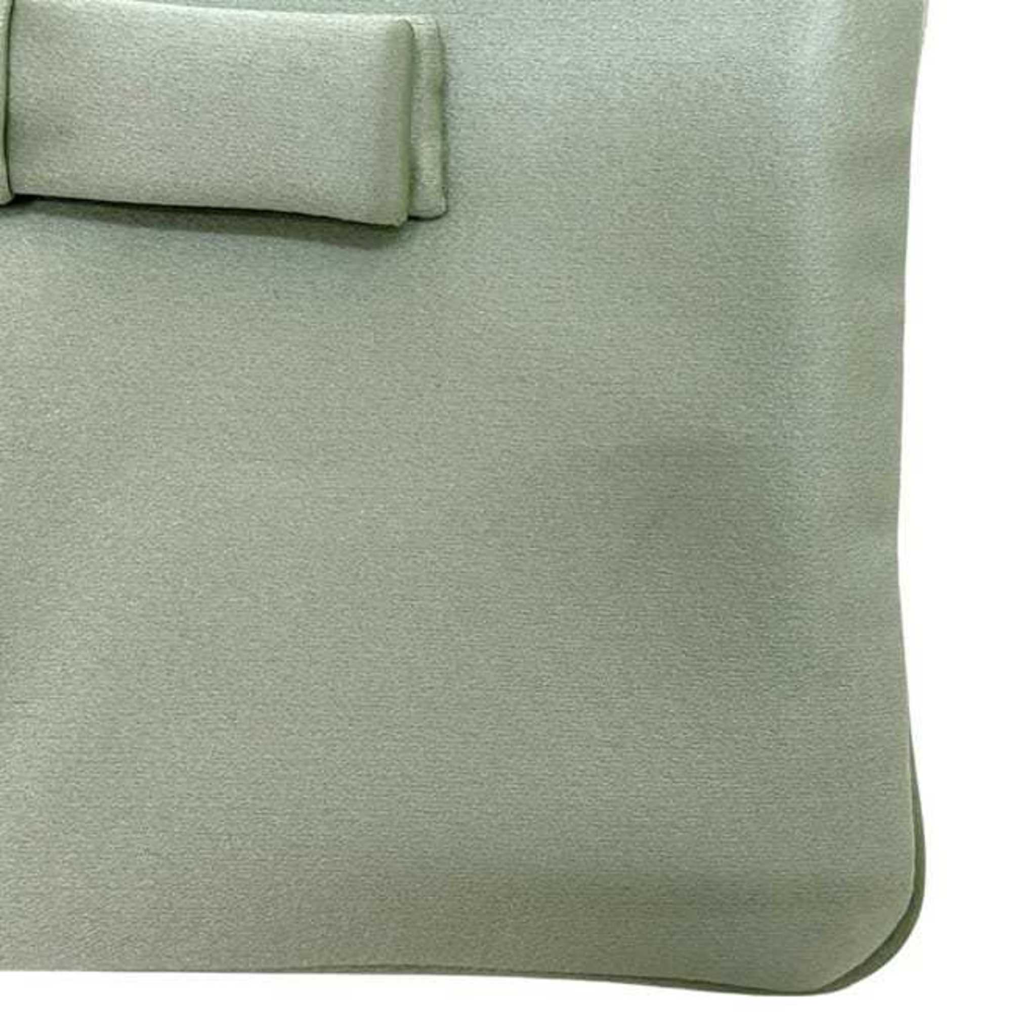 Prada Light Green Satin Pouch