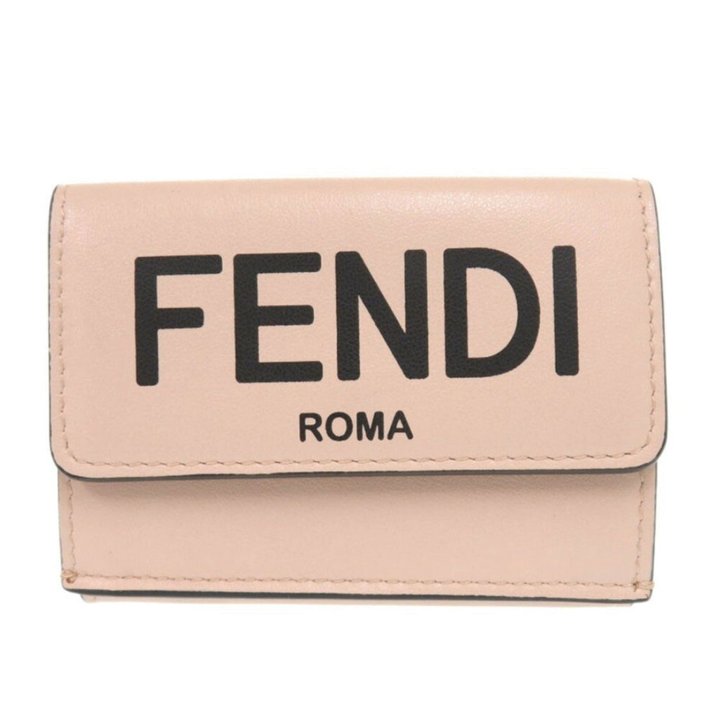 Fendi Pink Leather Wallet (Tri-Fold)