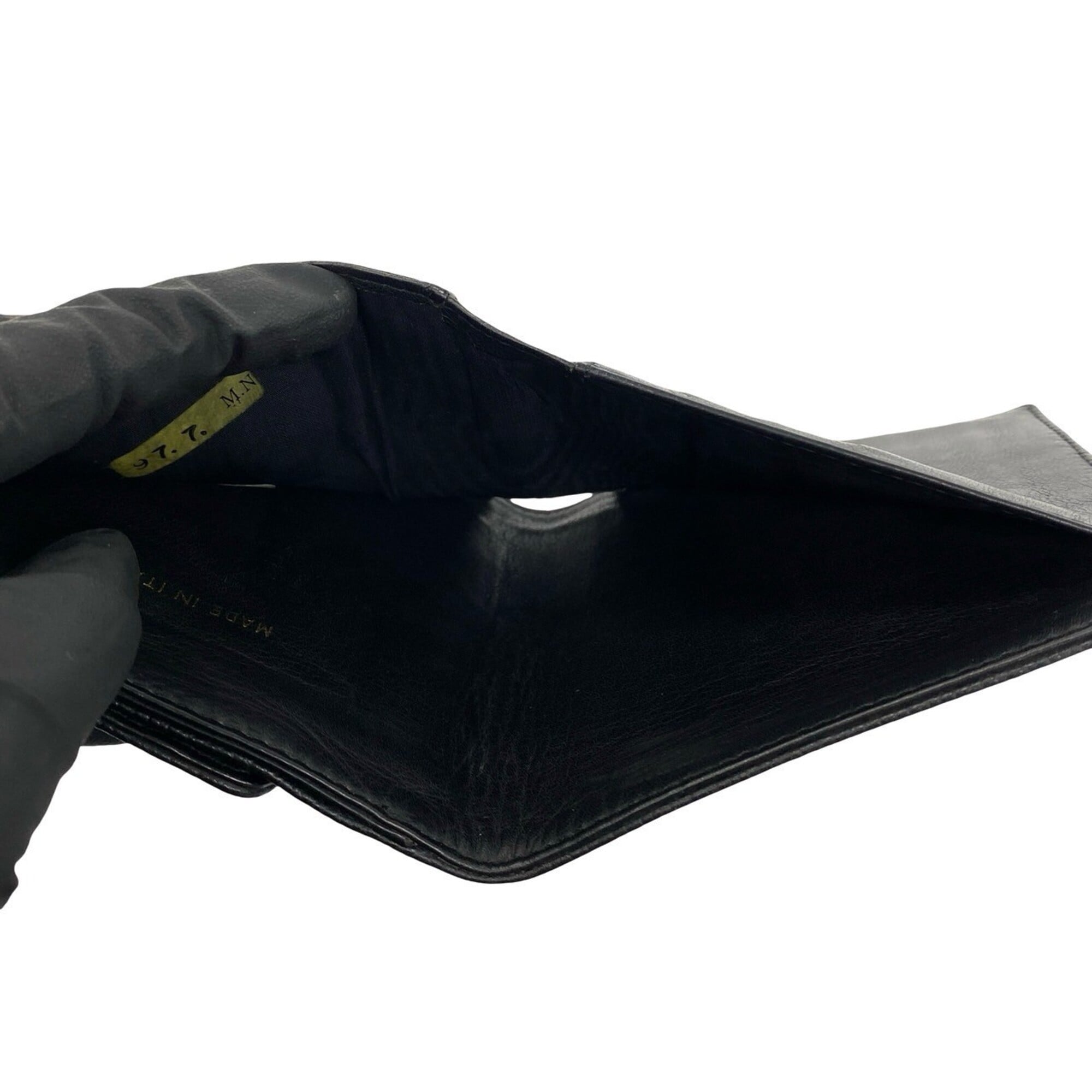 Chanel Black Grained Calfskin Wallet (Bi-Fold)