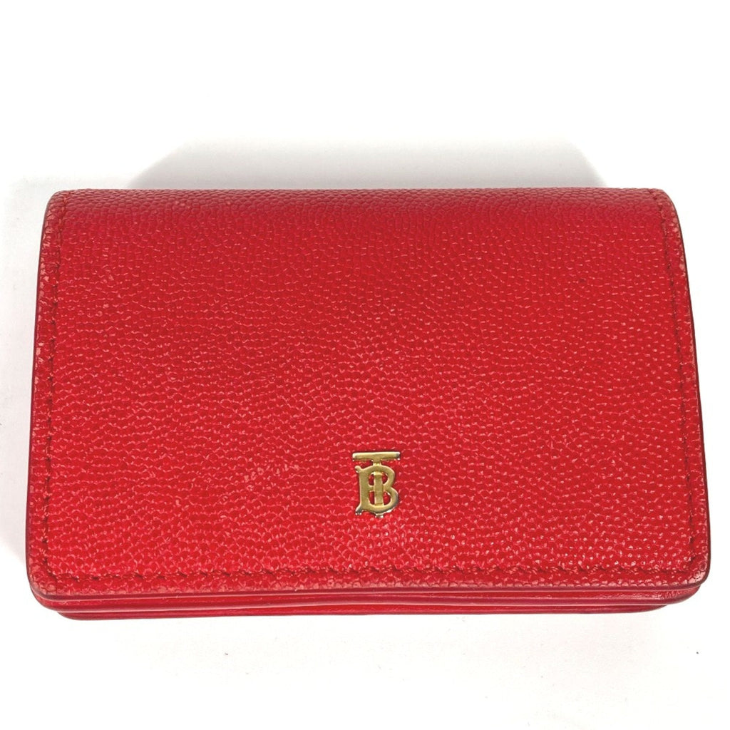 Burberry Red Leather Wallet (Bi-Fold)