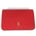 Burberry Red Leather Wallet (Bi-Fold)
