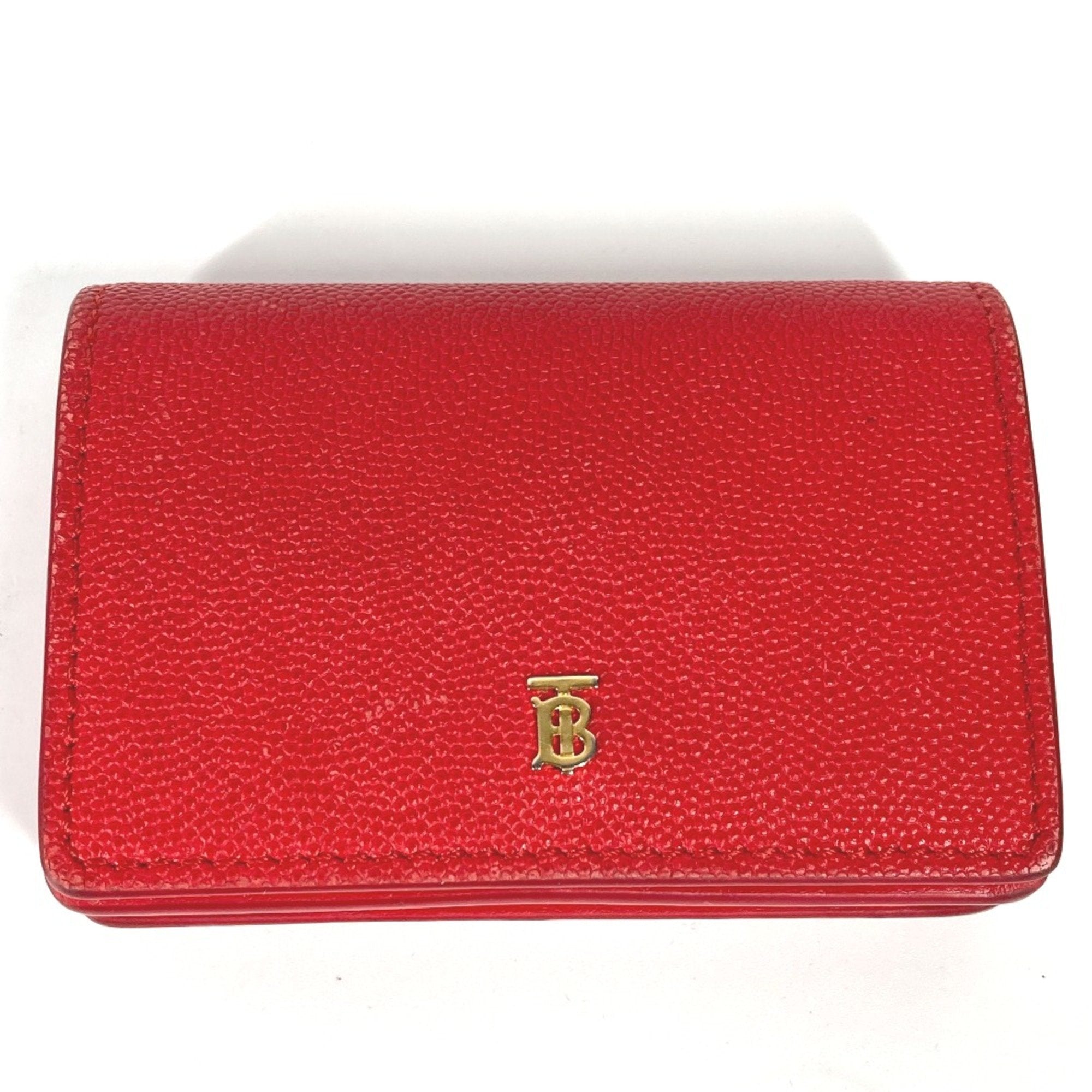 Burberry Red Leather Wallet (Bi-Fold)