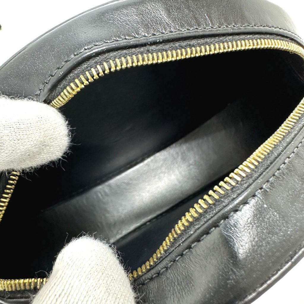 Celine Black Leather Shoulder Bag