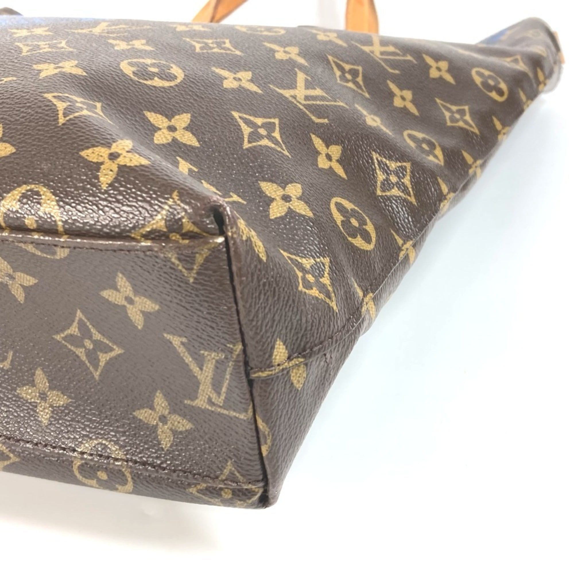 Louis Vuitton Blue Brown Monogram Monogram Shoulder Bag Tote Bag