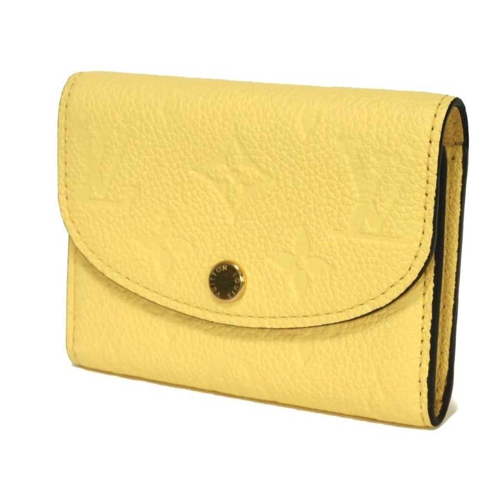 Louis Vuitton Jaune Monogram Yellow Monogram Empreinte Leather Wallet
