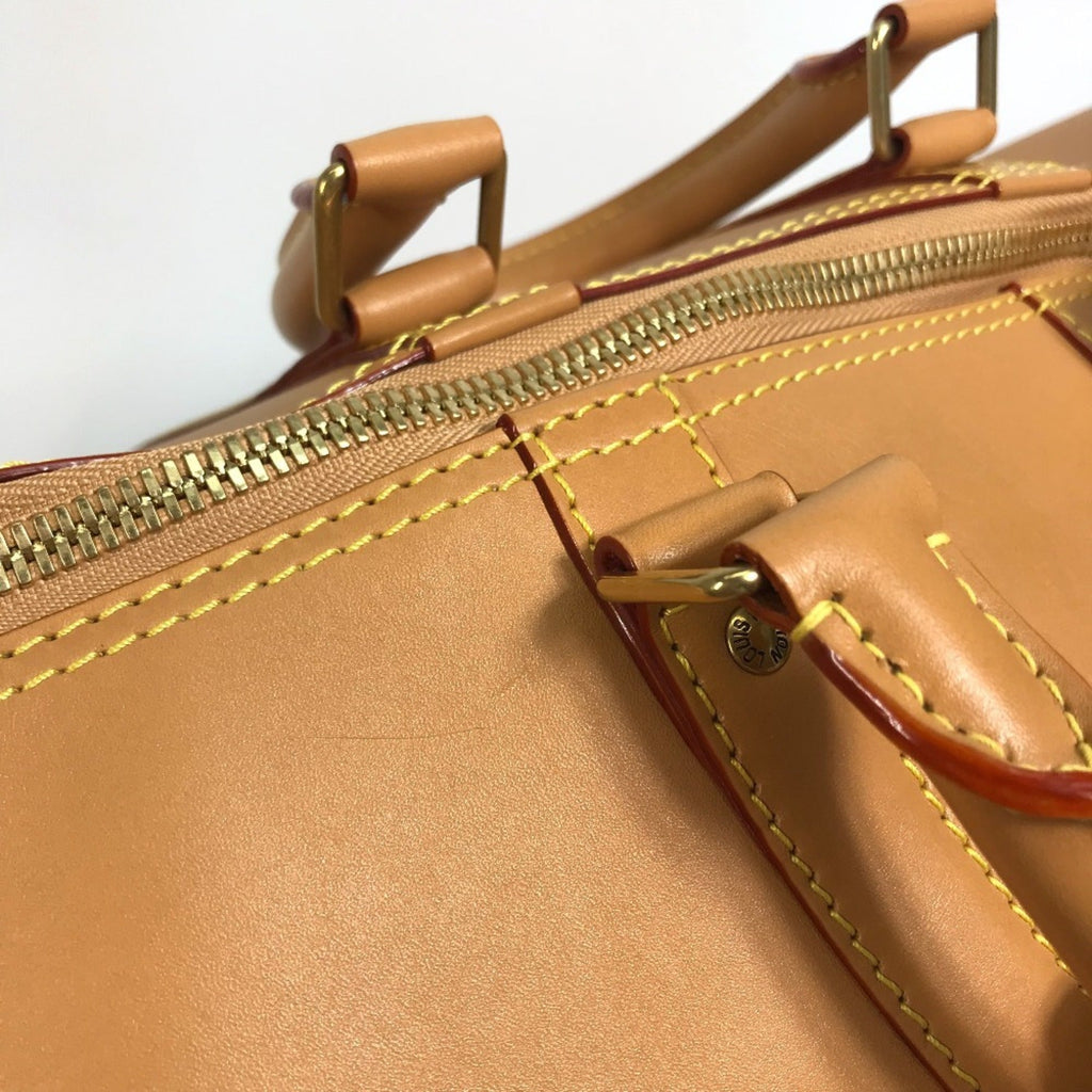 Louis Vuitton Beige Leather Boston Bag