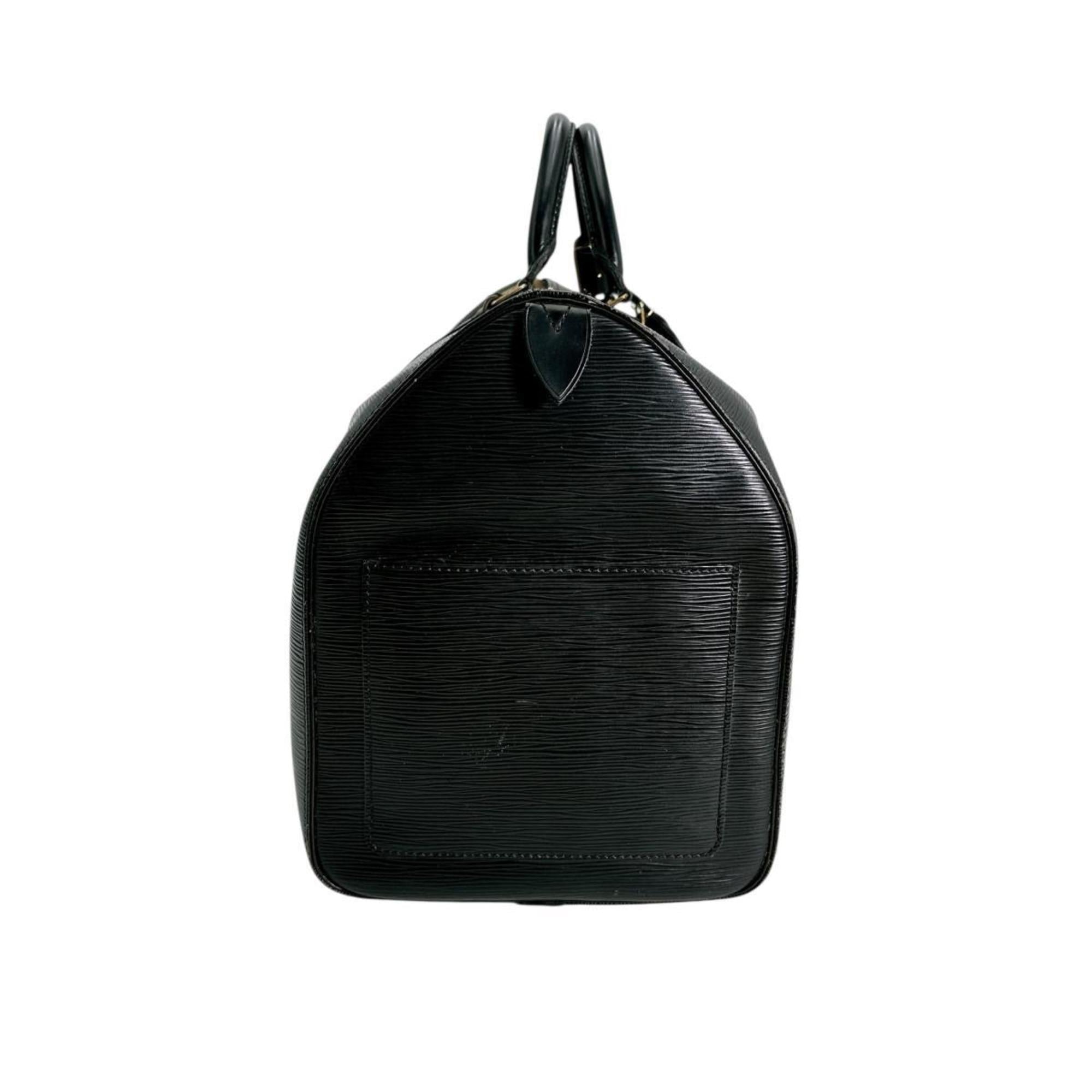 Louis Vuitton Black Epi Leather Boston Bag