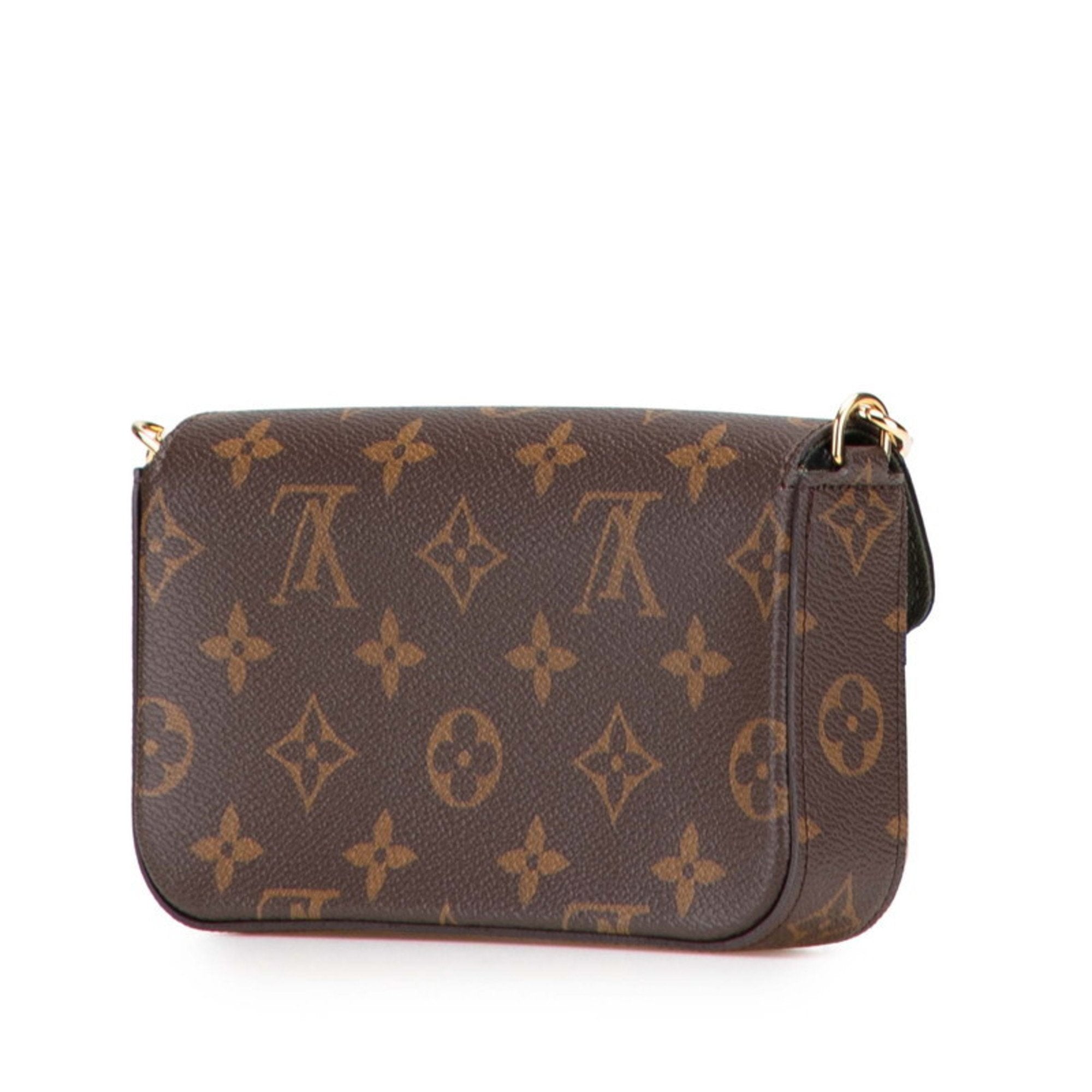 Louis Vuitton Monogram Brown Khaki Monogram Monogram Pochette Pouch Shoulder Bag