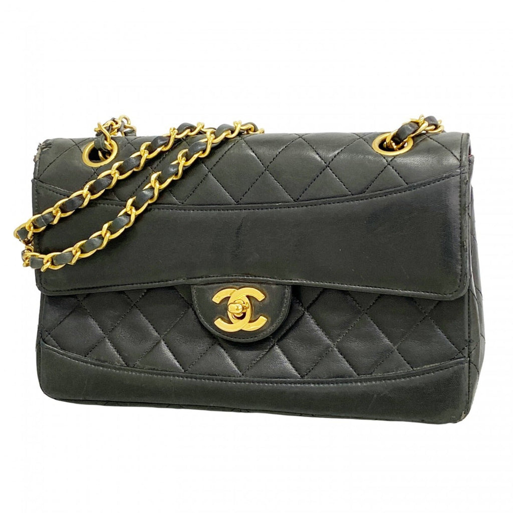 Chanel Black Leather Shoulder Bag